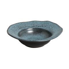 PRATO SOBREMESA FUNDO STONEWARE 19CM NIGHT SKY BIO PORTO BRASIL 