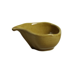 MOLHEIRA OVAL STONEWARE 45ML 8,5X6CM  ORGÂNICO ÂMBAR   