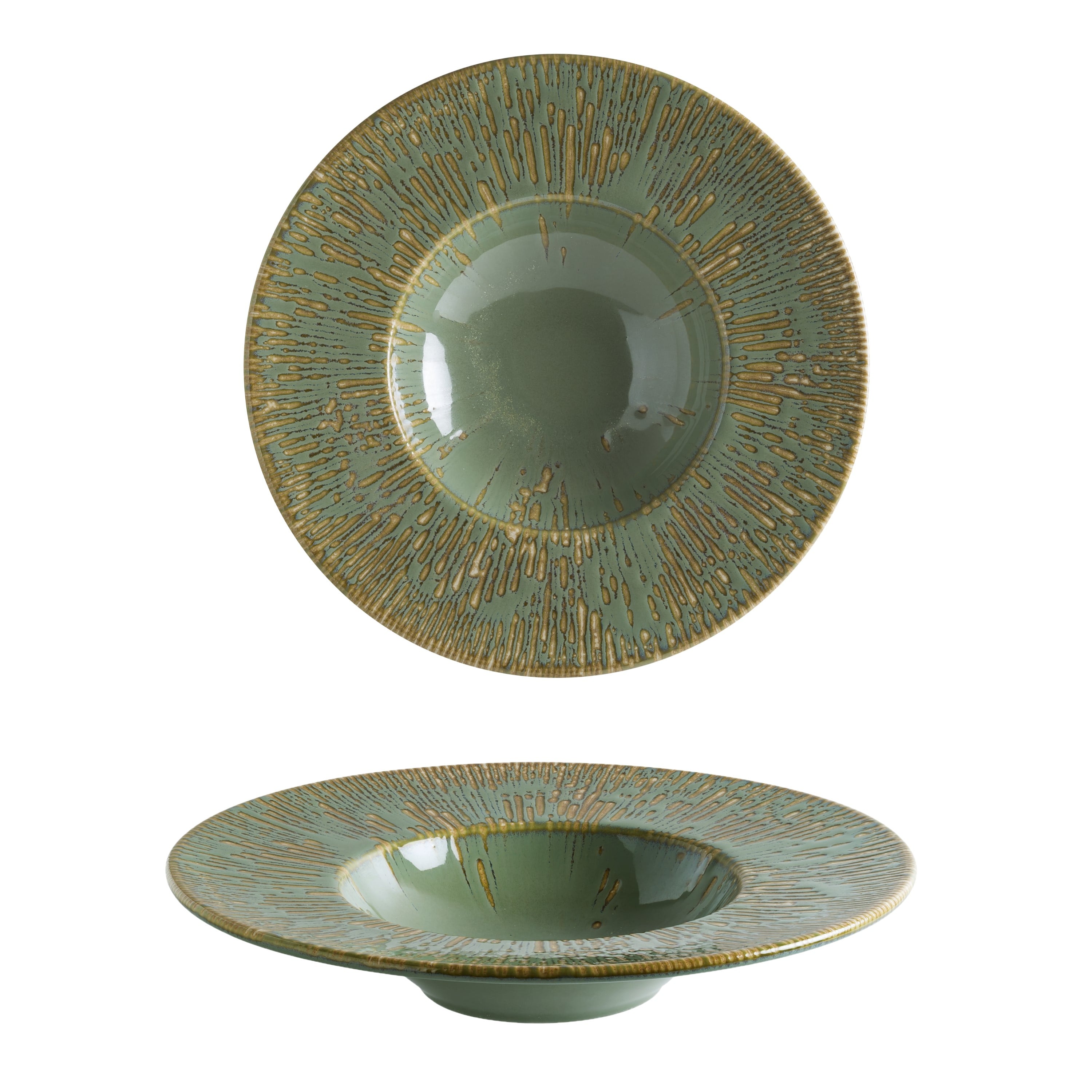 PRATO FUNDO MASSA PORCELANA 28CM BANQUET SAGE SNELL GARANTIA BONNA