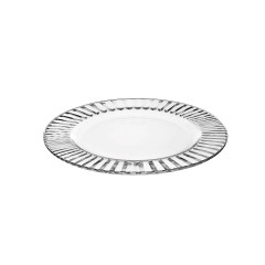 PRATO SOBREMESA VIDRO 22CM DIVA      