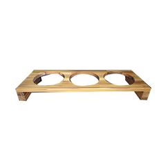 BASE BOWL TRIPLO MADEIRA 49X16CM      