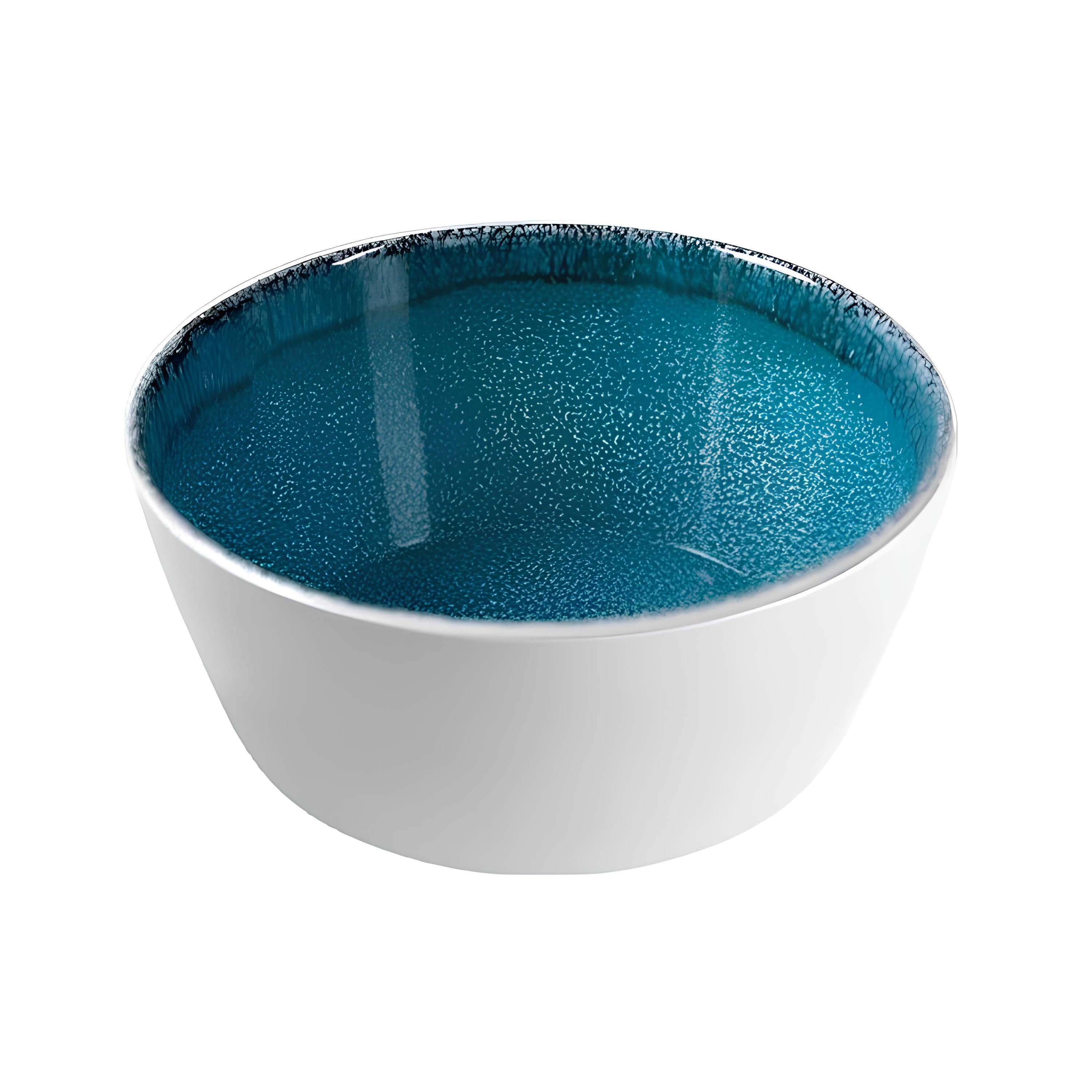 SALADEIRA MELAMINA 3,5L 27CM BLUE MALACHITE     