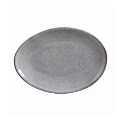 PRATO OVAL SOBREMESA STONEWARE 22,5X15,5CM DUST ORGÂNICO PORTO BRASIL