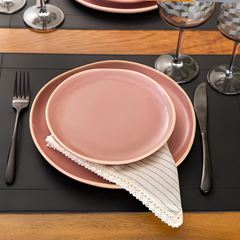 LUGAR AMERICANO PVC 48X3CM MODERN PRETO RAVENA    