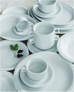 XÍCARA CHÁ EMPILHÁVEL PORCELANA 200ML 6CM PROTEL    