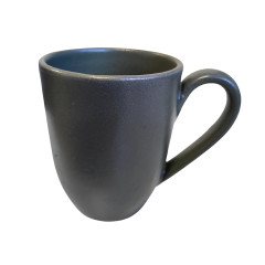 CANECA CERÂMICA 350ML 10,5CM RUSTIC HARMONIA GRAFITE    