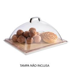 TRAVESSA MELAMINA GN 1/2 32,5X26,5CM  BRANCO FRIDA