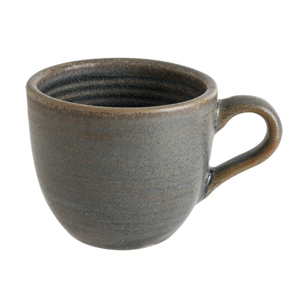 XÍCARA CAFÉ PORCELANA 100ML 6CM HORNFELS RIPPLE BONNA   