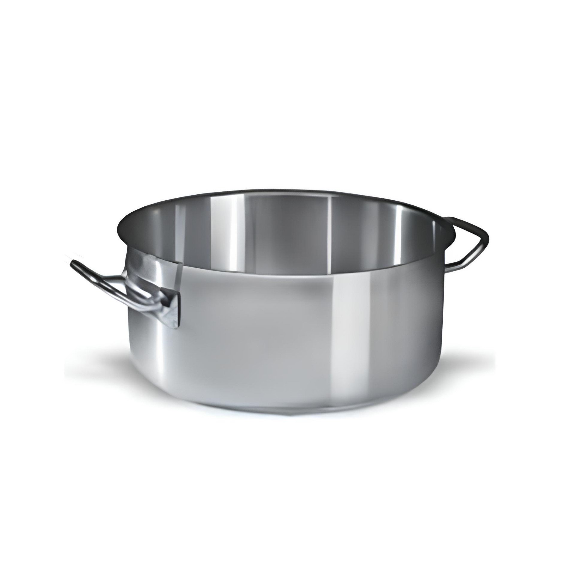CAÇAROLA BAIXA INOX 28CM 7,6L PROFISSIONAL     