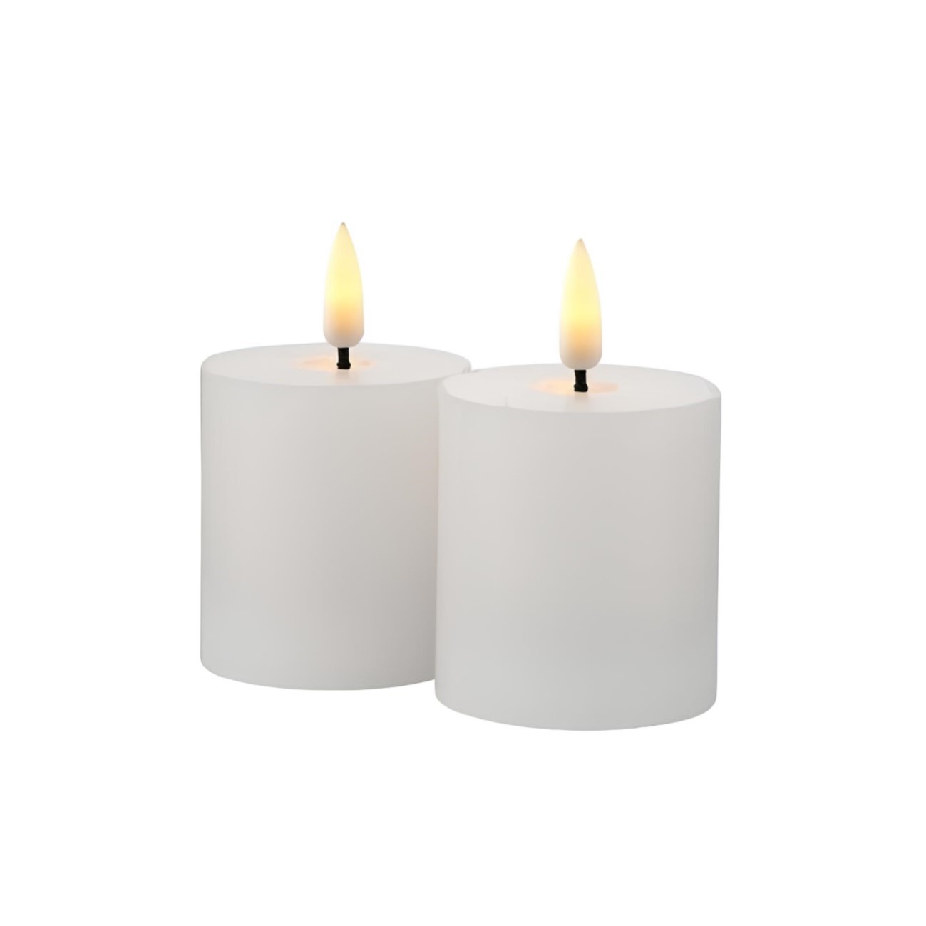 KIT 2 MINI VELAS LED RECARREGÁVEL CERA BIODEGRADÁVEL EFEITO CHAMA 