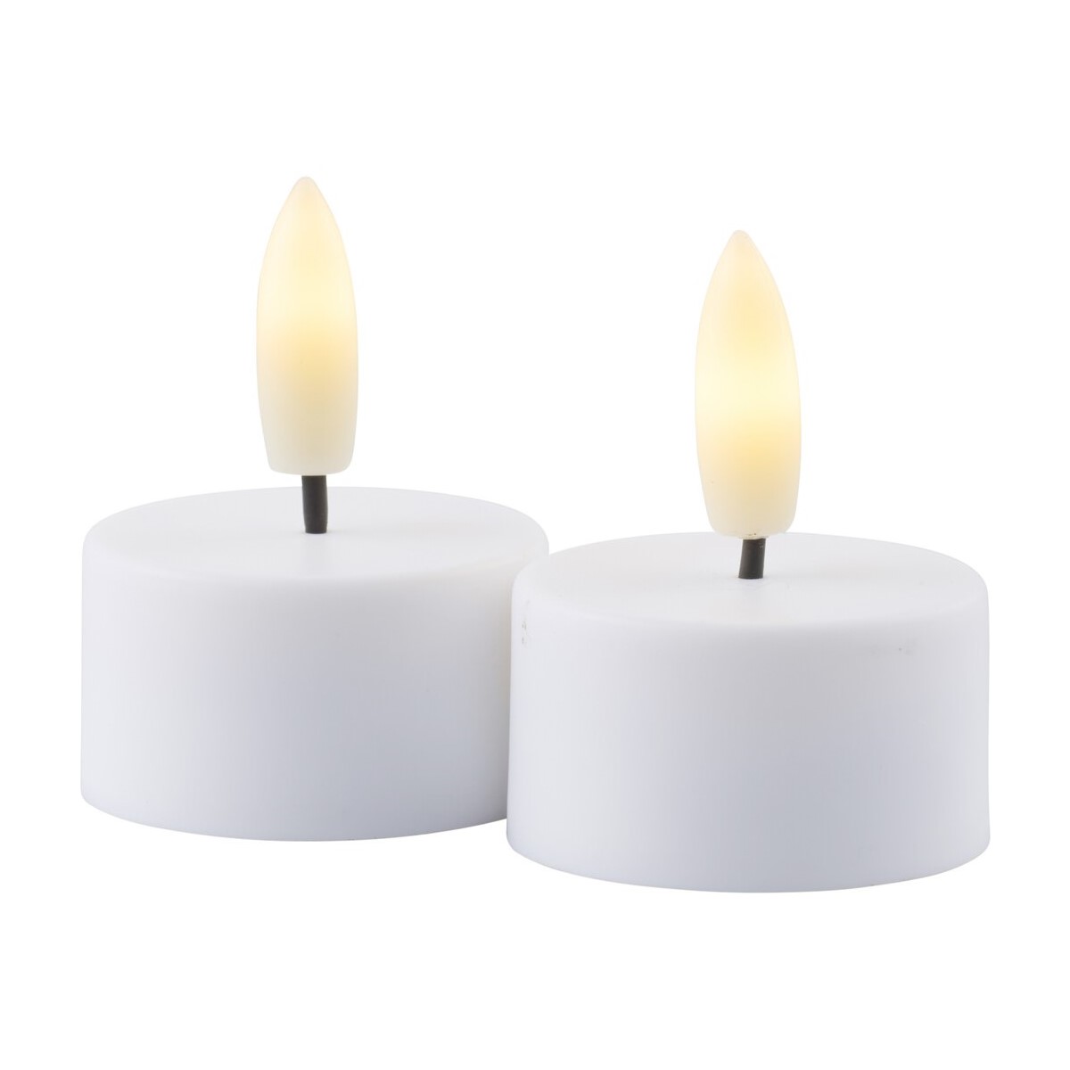KIT 2 MINI VELAS LED RECARREGÁVEL CERA BIODEGRADÁVEL EFEITO CHAMA 