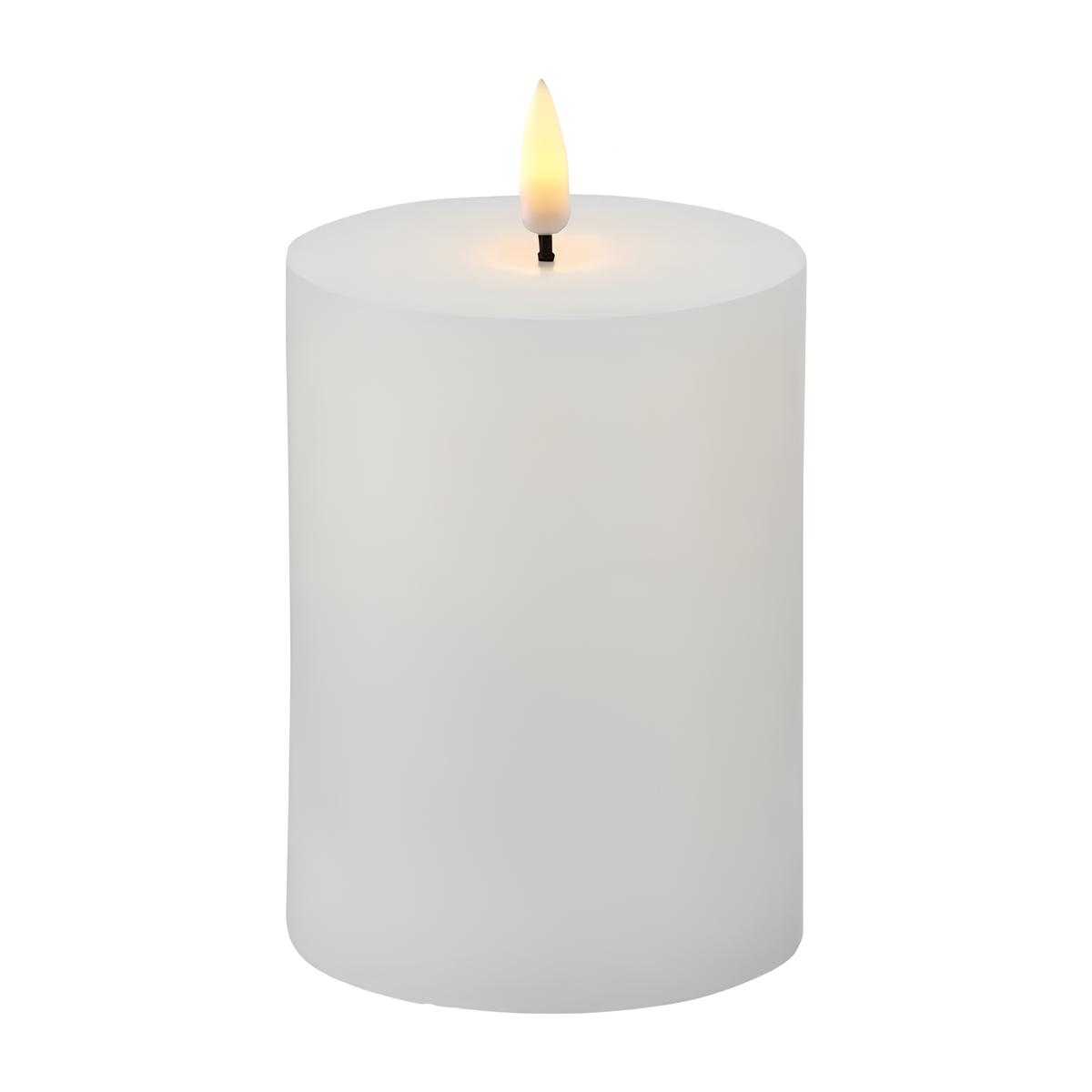VELA LED RECARREGÁVEL CERA BIODEGRADÁVEL EFEITO CHAMA CINTILANTE 7,5CM SILLE 
