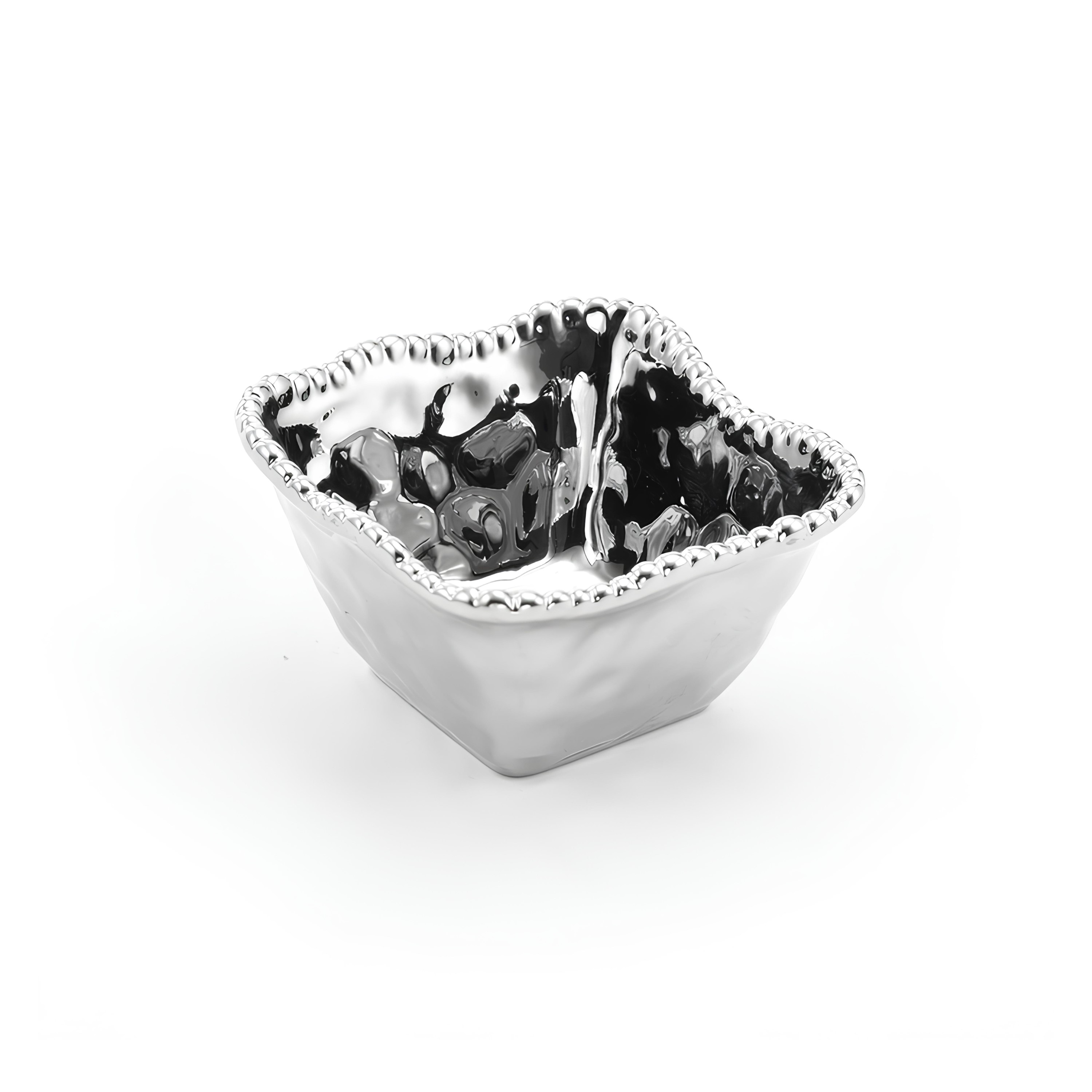 BOWL PORCELANA TITÂNIO PRATA 12X12CM VERONA     