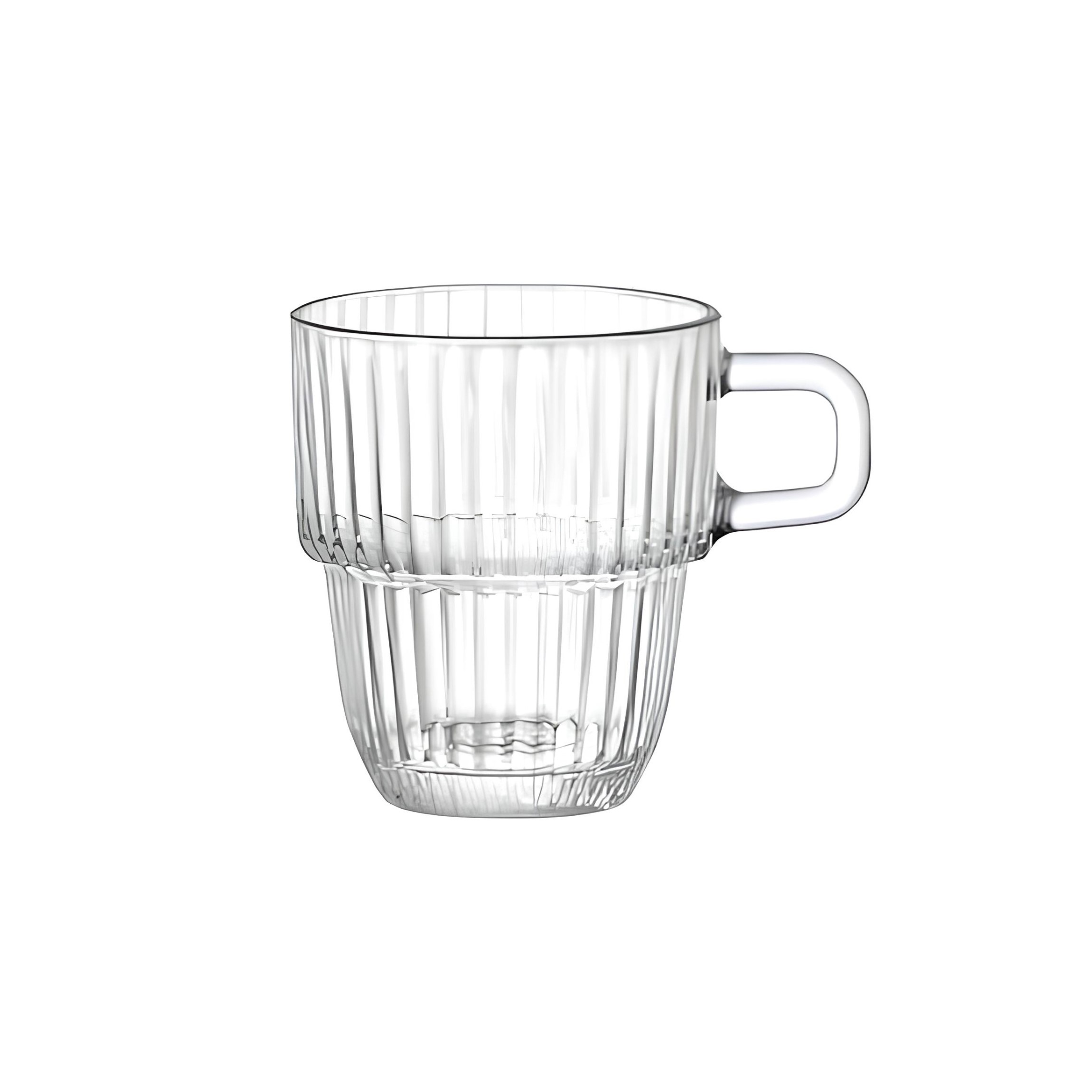 XÍCARA CAFÉ EMPILHÁVEL VIDRO TEMPERADO 89ML 6,5CM BARSHINE   