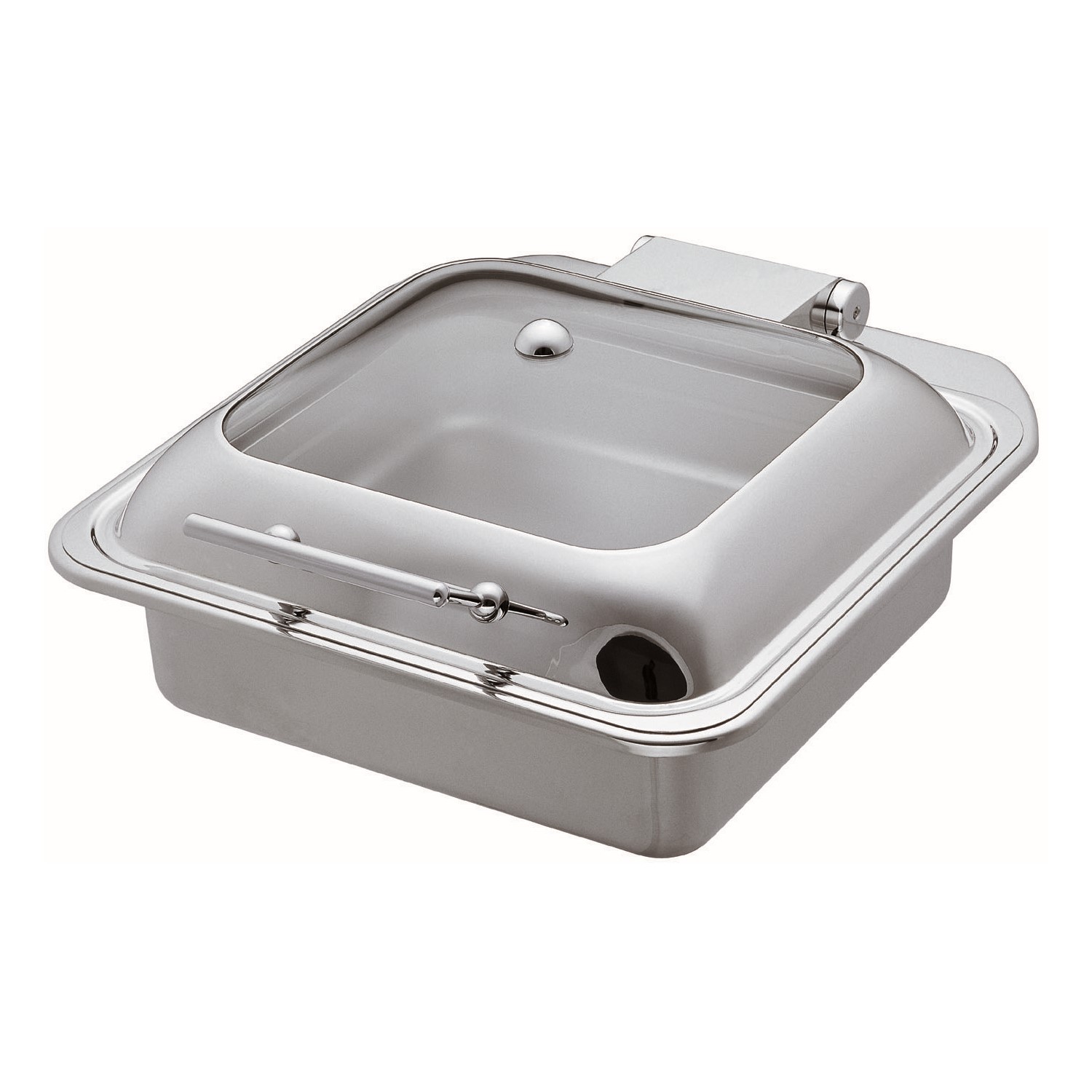 RECHAUD INDUÇÃO INOX TAMPA VIDRO GN2/3 42X40,5CM    