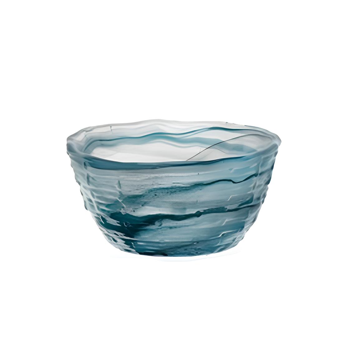 BOWL VIDRO 100ML 8,5CM ALABASTER VERDE PETROLEUM SEA URCHIN  