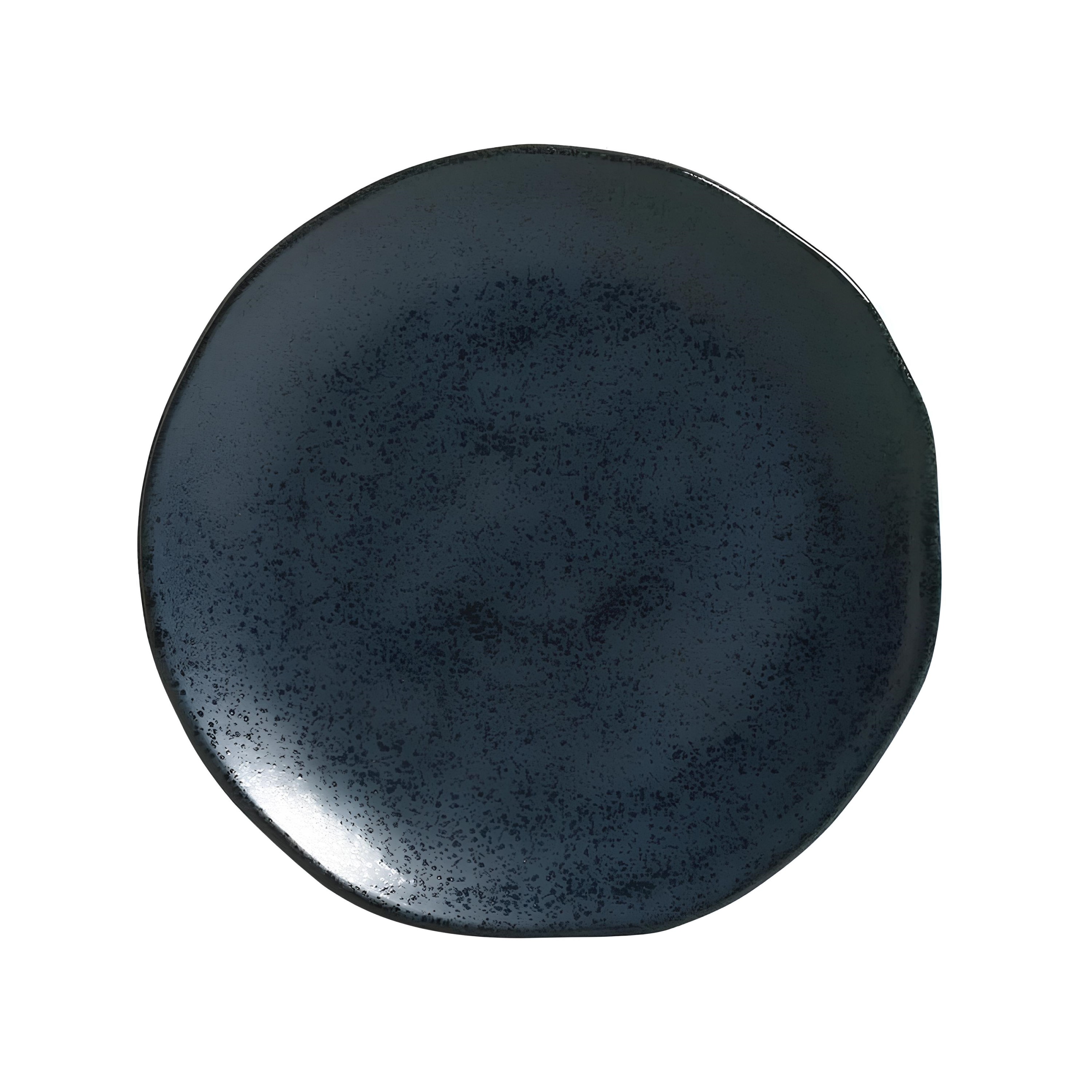 PRATO SOBREMESA STONEWARE 19CM 2,5CM NIGHT BLUE ORGÂNICO   