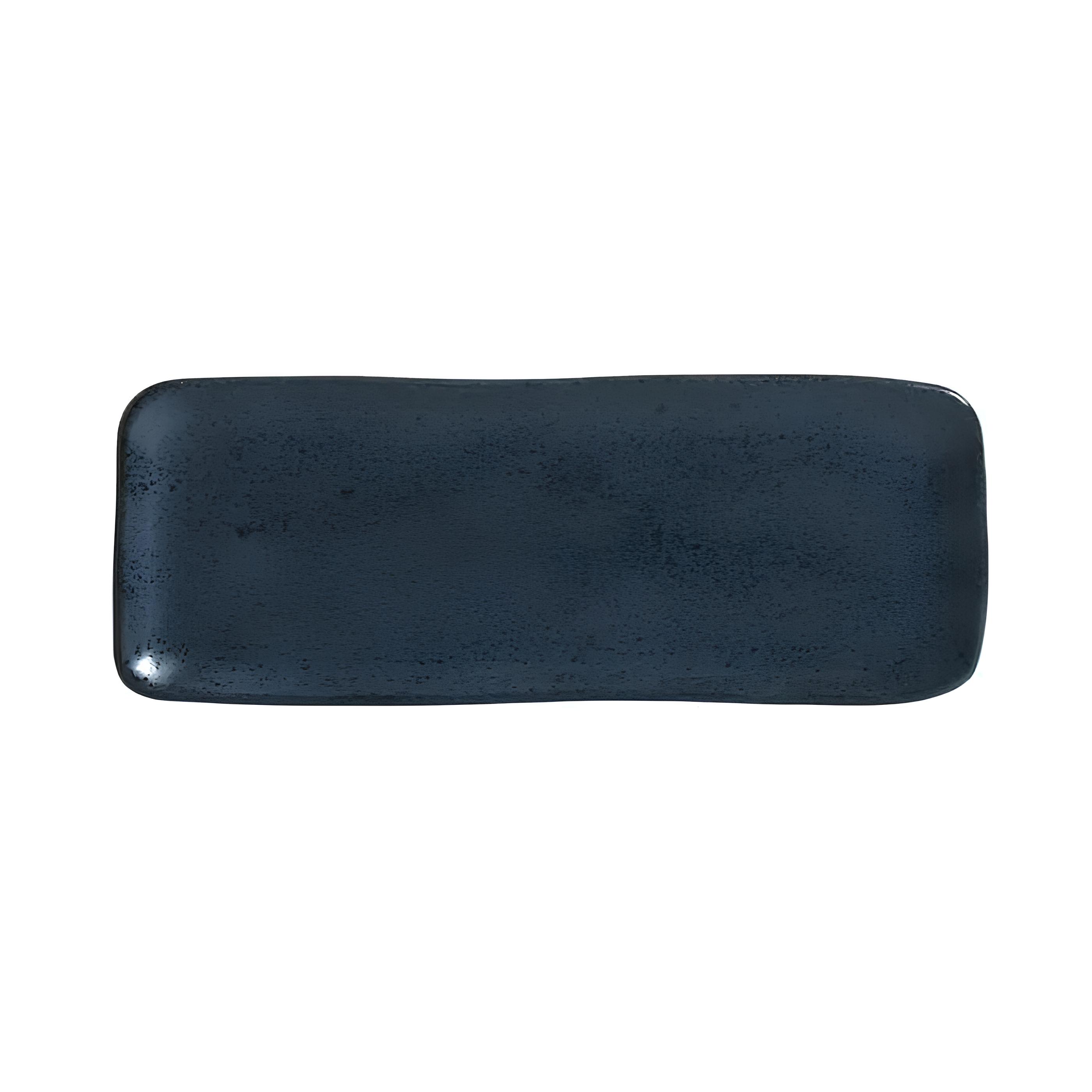 TRAVESSA STONEWARE 33X13CM 2CM NIGHT BLUE ORGÂNICO