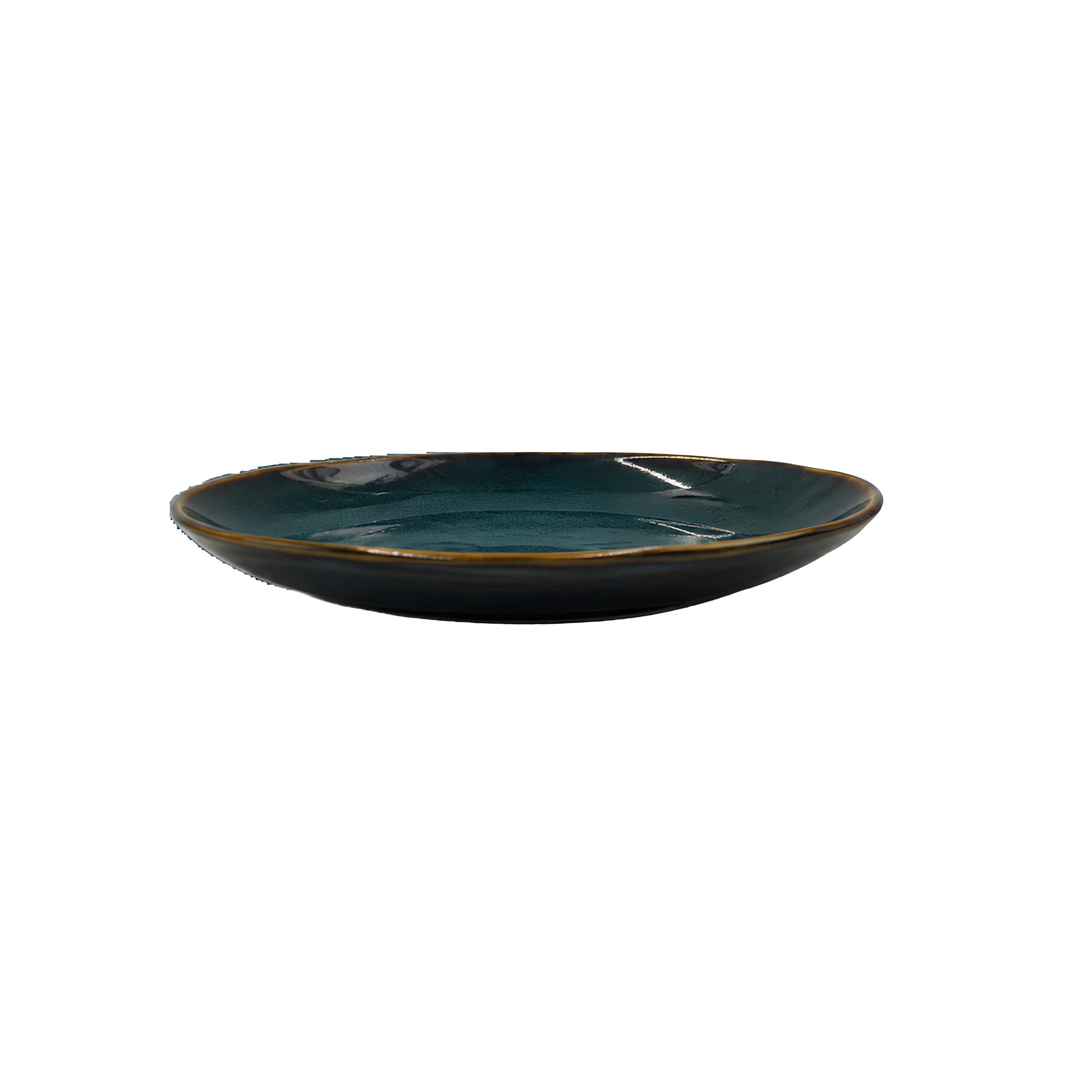 PRATO SOBREMESA STONEWARE 19CM OCEANO ORGÂNICO PORTO BRASIL