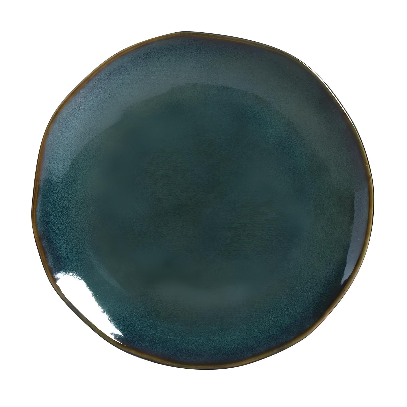 PRATO SOBREMESA STONEWARE 19CM OCEANO ORGÂNICO     