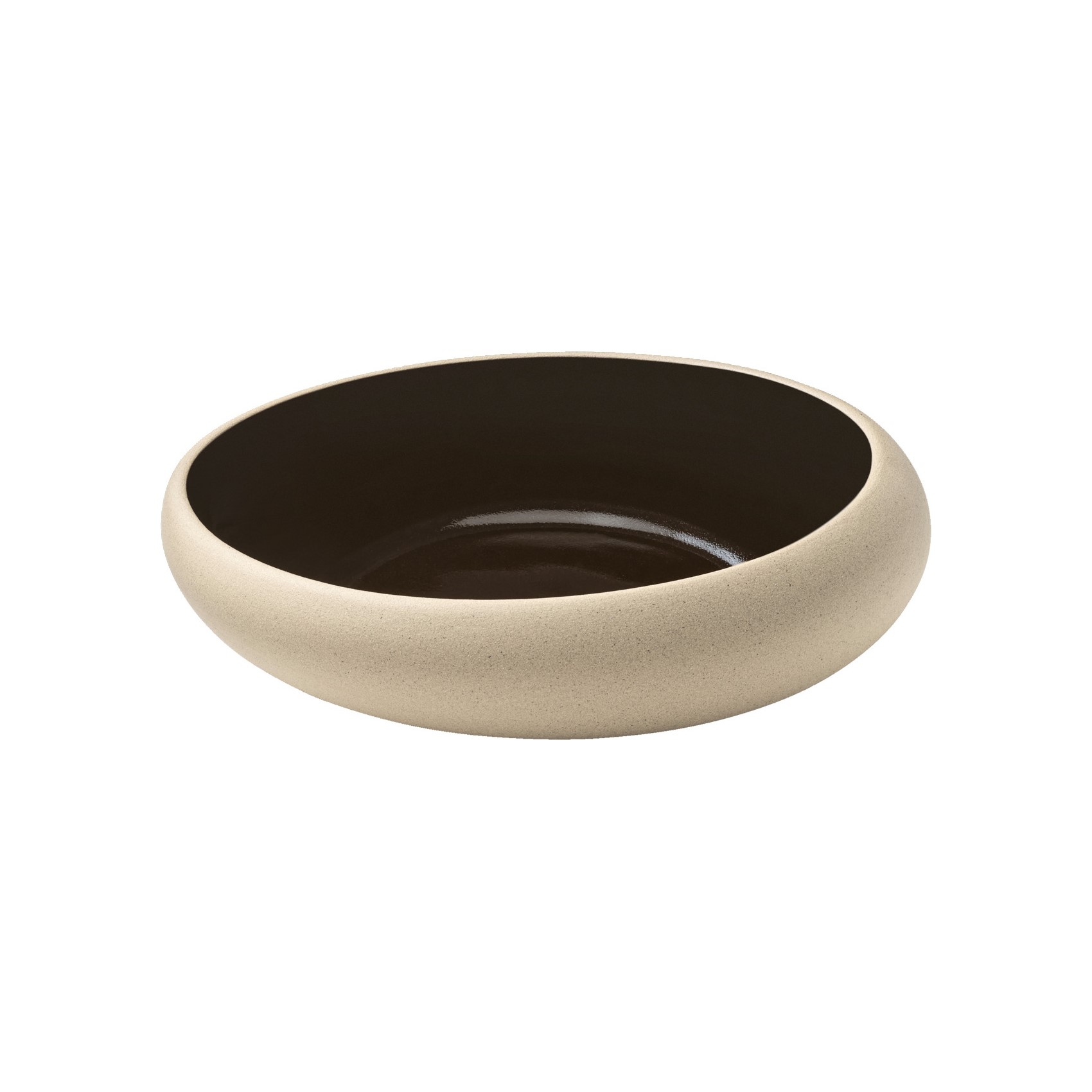 PRATO ENTRADA FUNDO STONEWARE 17CM EMBRACE BLACK    