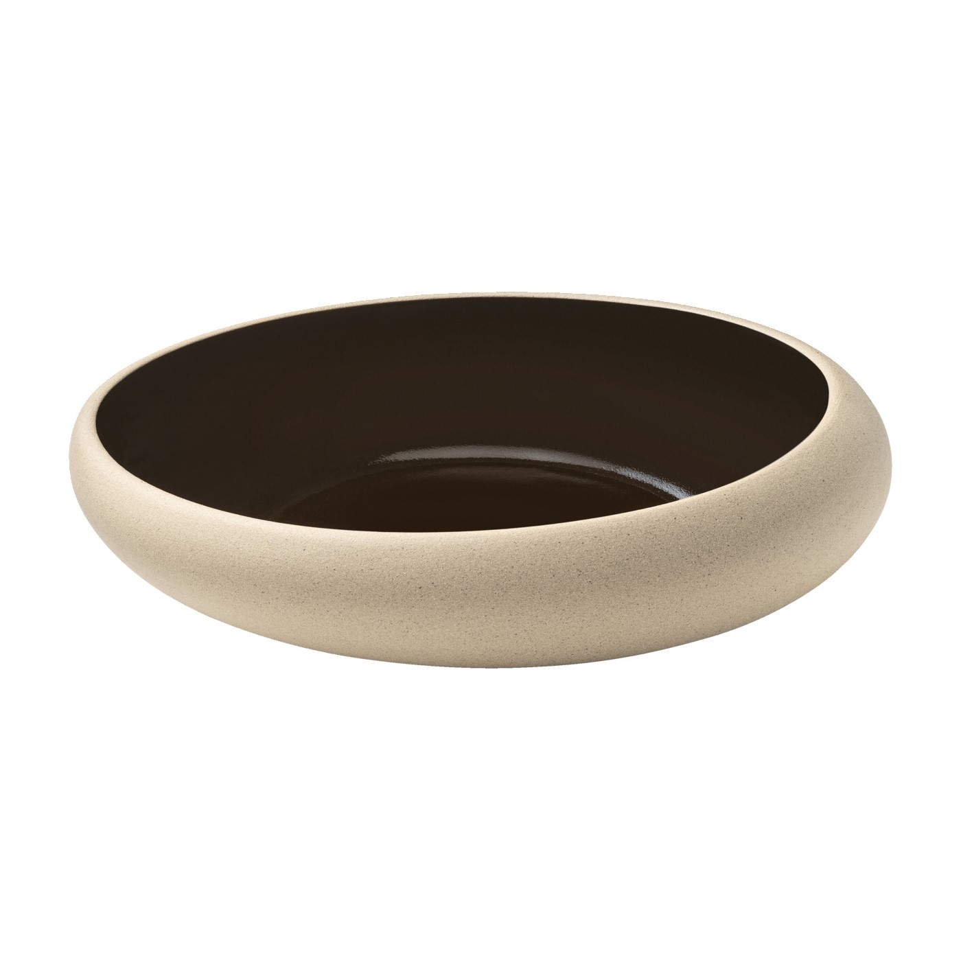 PRATO MESA FUNDO STONEWARE 26CM EMBRACE BLACK    