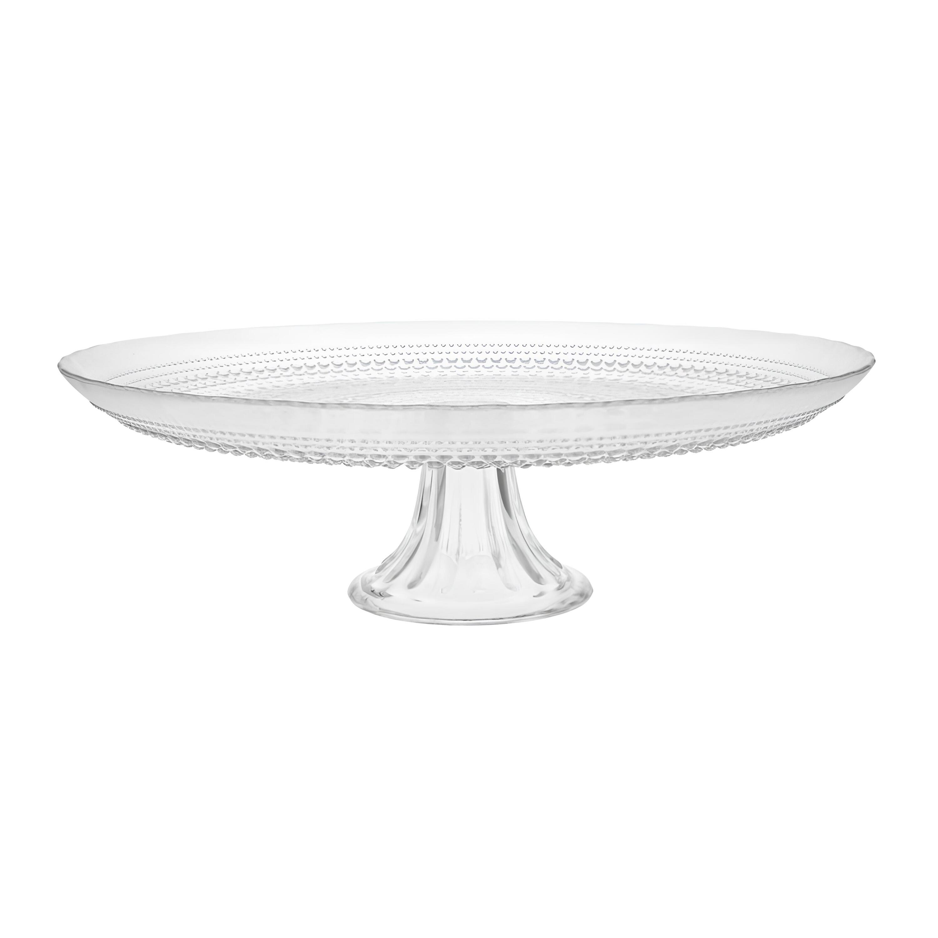 TORTEIRA PÉ VIDRO 33CM JÚPITER      