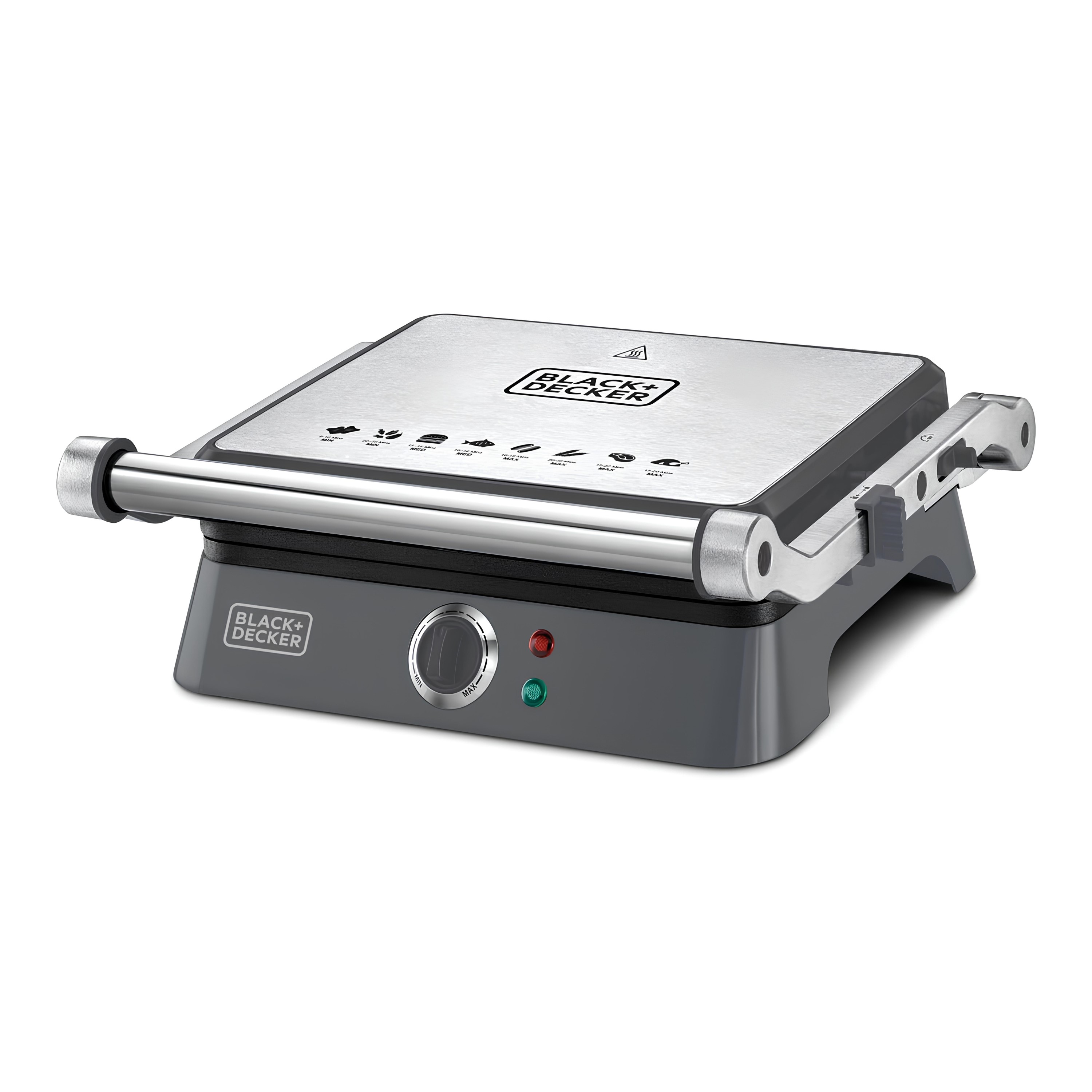 GRILL ELÉTRICO MULTIUSO TAMPA 180° 35X34CM 220V GOURMAND GRIS  