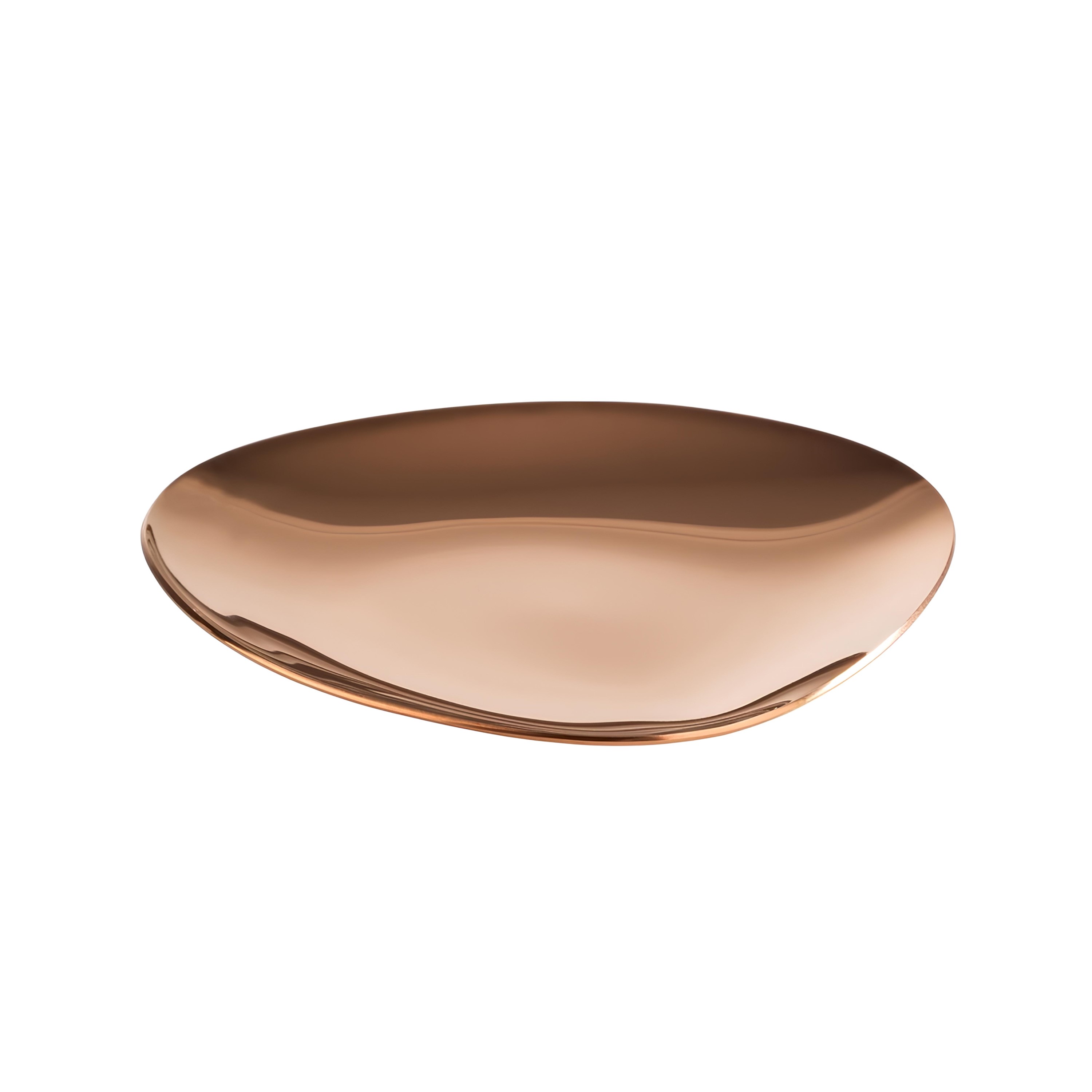 MINI PRATO EMPILHÁVEL INOX 9CM COR COBRE PEBBLES   