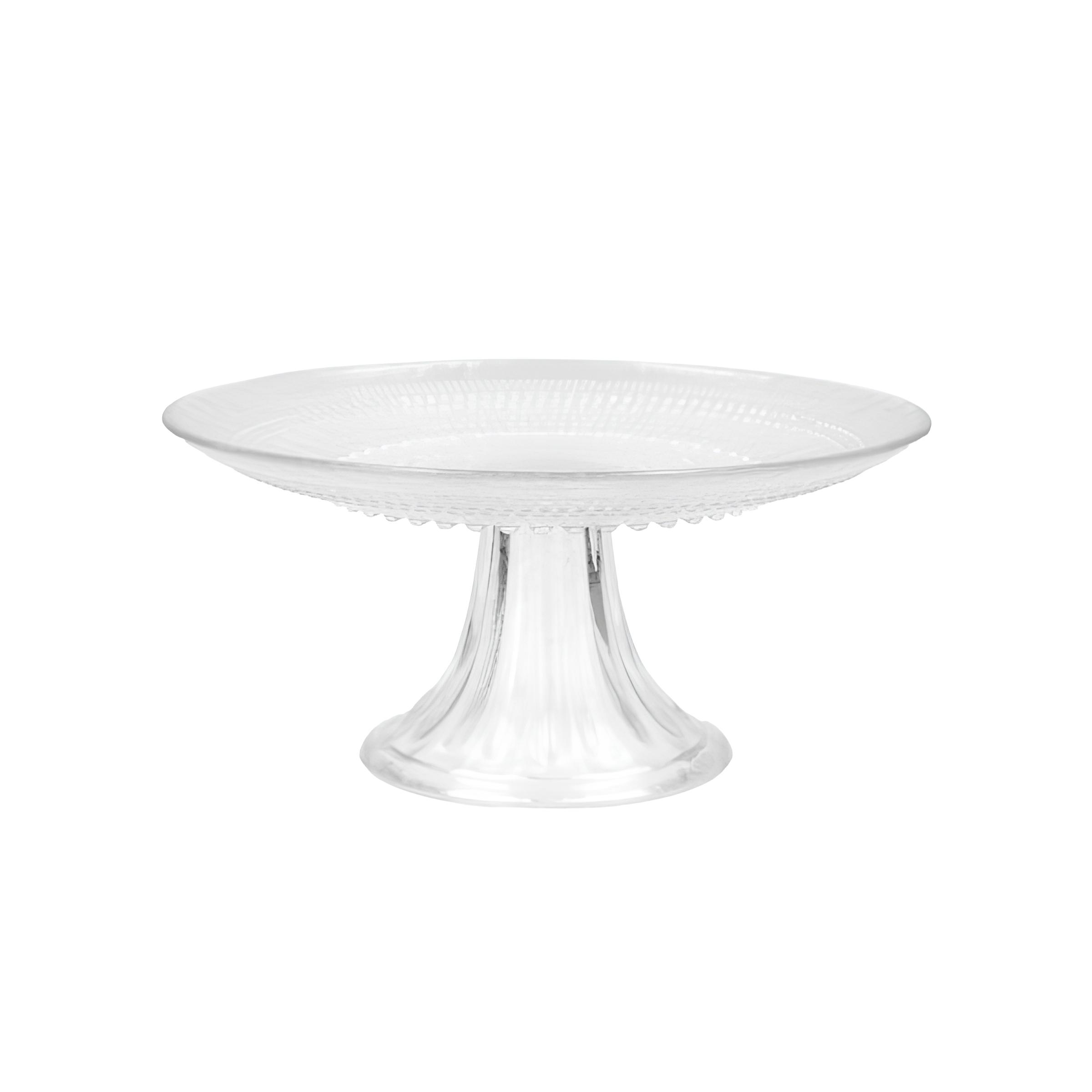 BOLEIRA PÉ VIDRO 21,5CM JÚPITER      