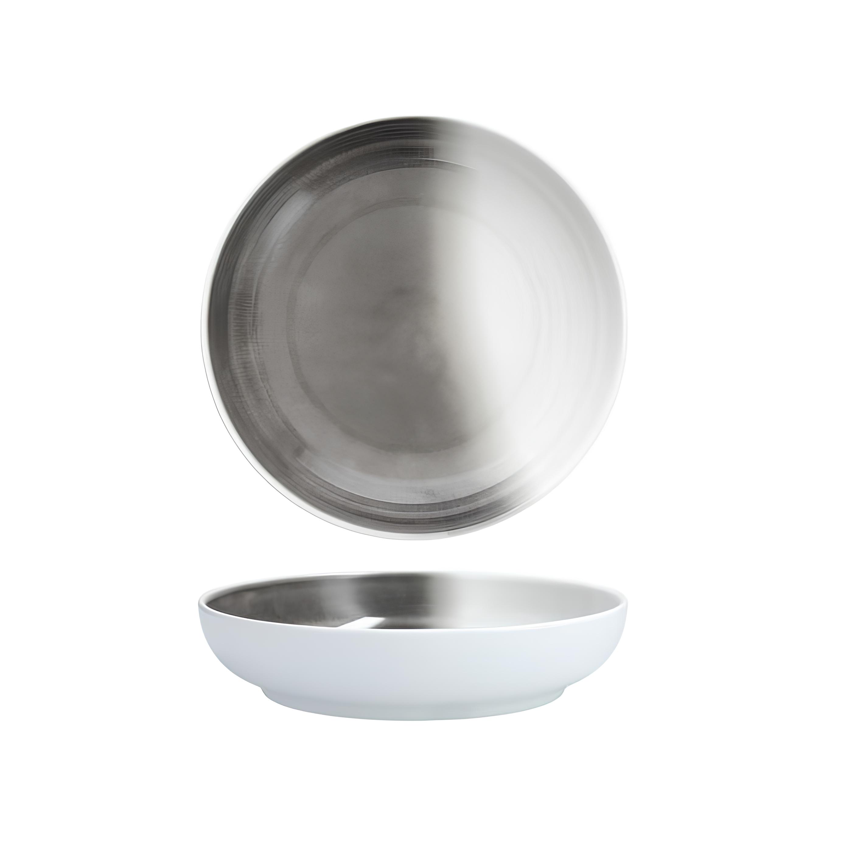 PRATO FUNDO MELAMINA 20CM MISTRAL GRAY LA COTE   