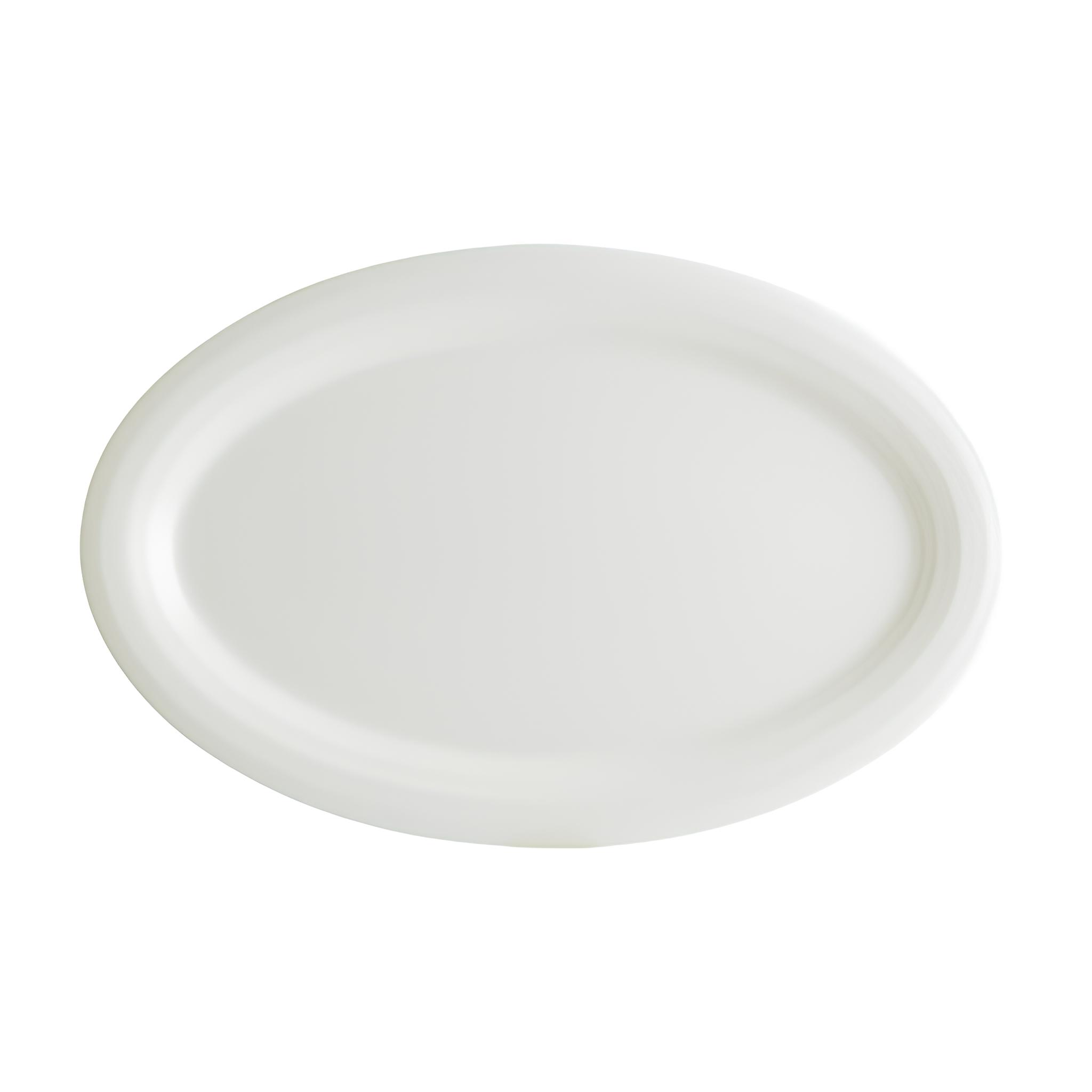 TRAVESSA OVAL PORCELANA 40CM HALO BONNA COM GARANTIA DE BORDA 
