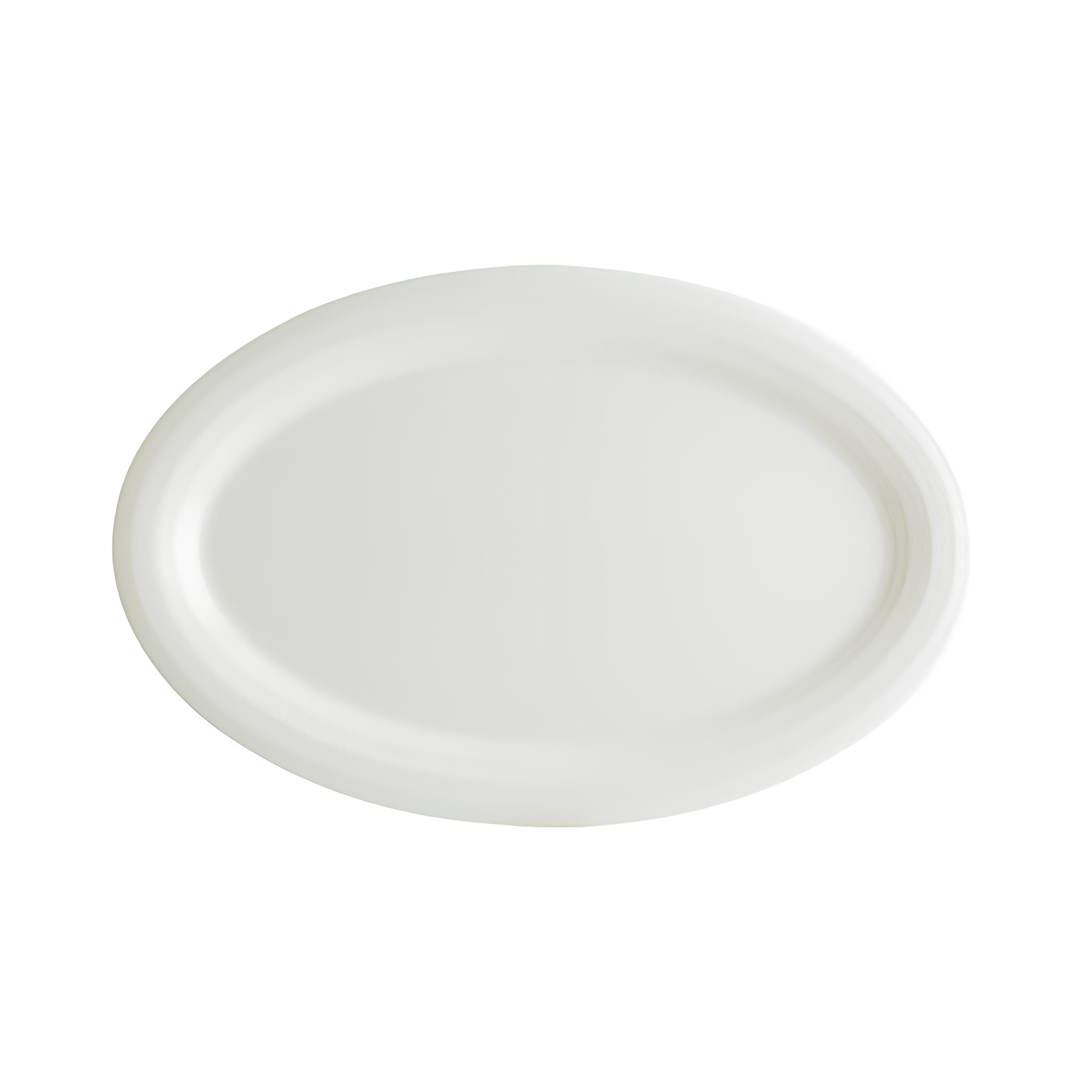 TRAVESSA OVAL PORCELANA 36CM HALO BONNA COM GARANTIA DE BORDA 