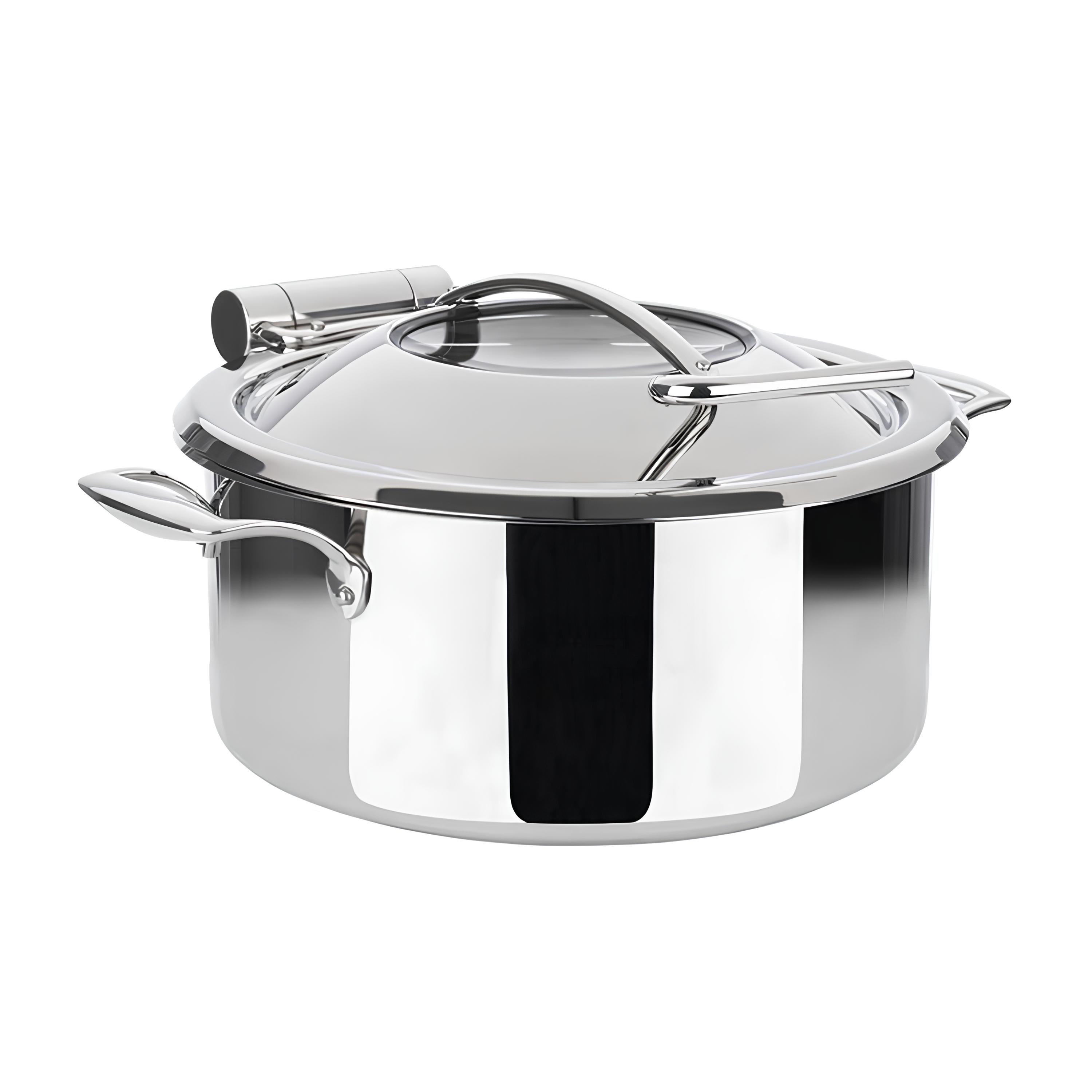 RECHAUD INDUÇÃO TAMPA INOX VISOR VIDRO 4L 30,5CM ORBIT  
