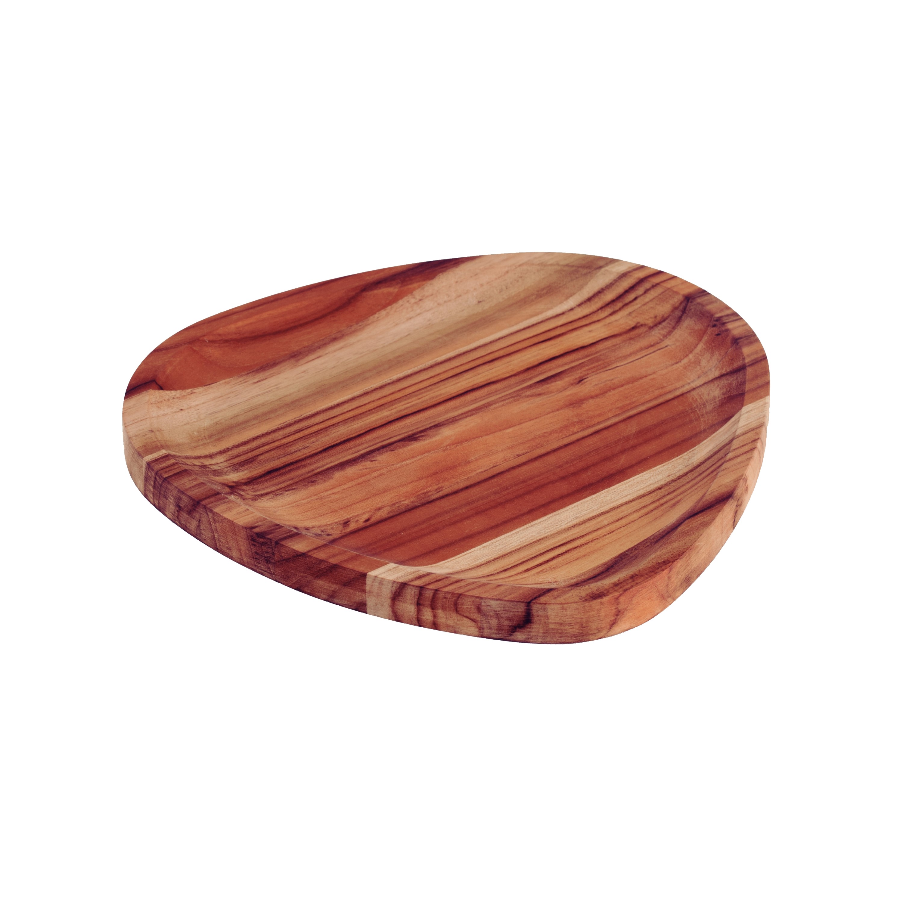 TRAVESSA TRIANGULAR MADEIRA TECA 25X25CM      