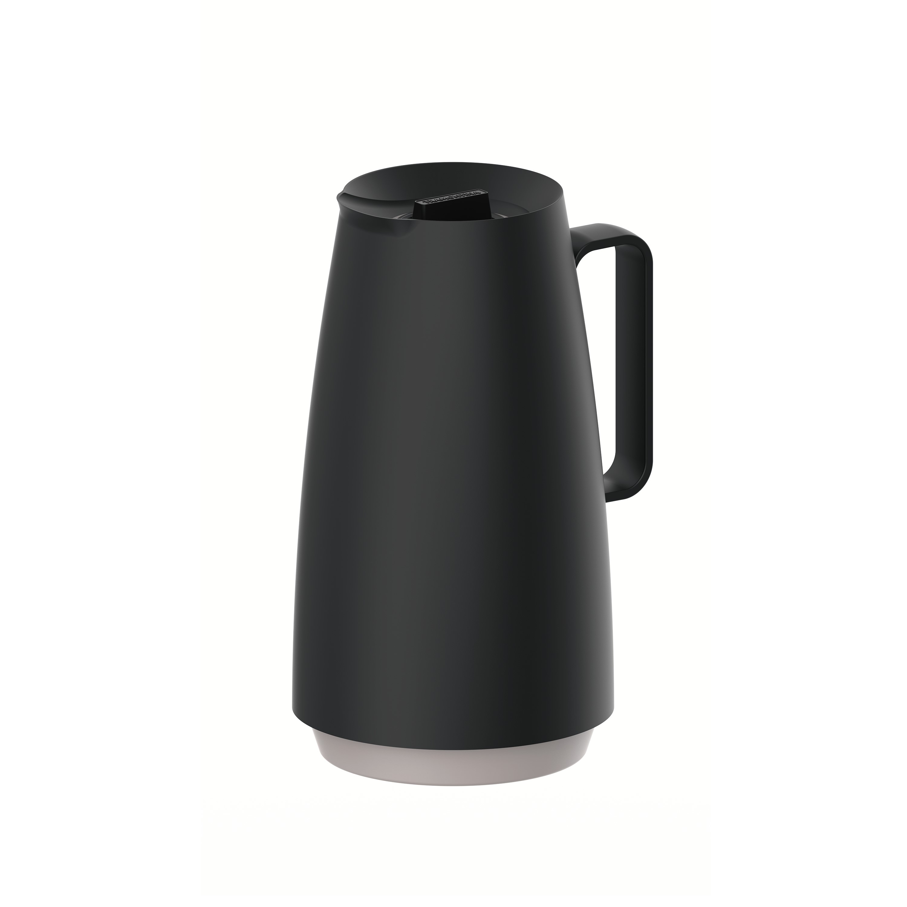 BULE TÉRMICO PLÁSTICO 500ML 22CM PRETO     