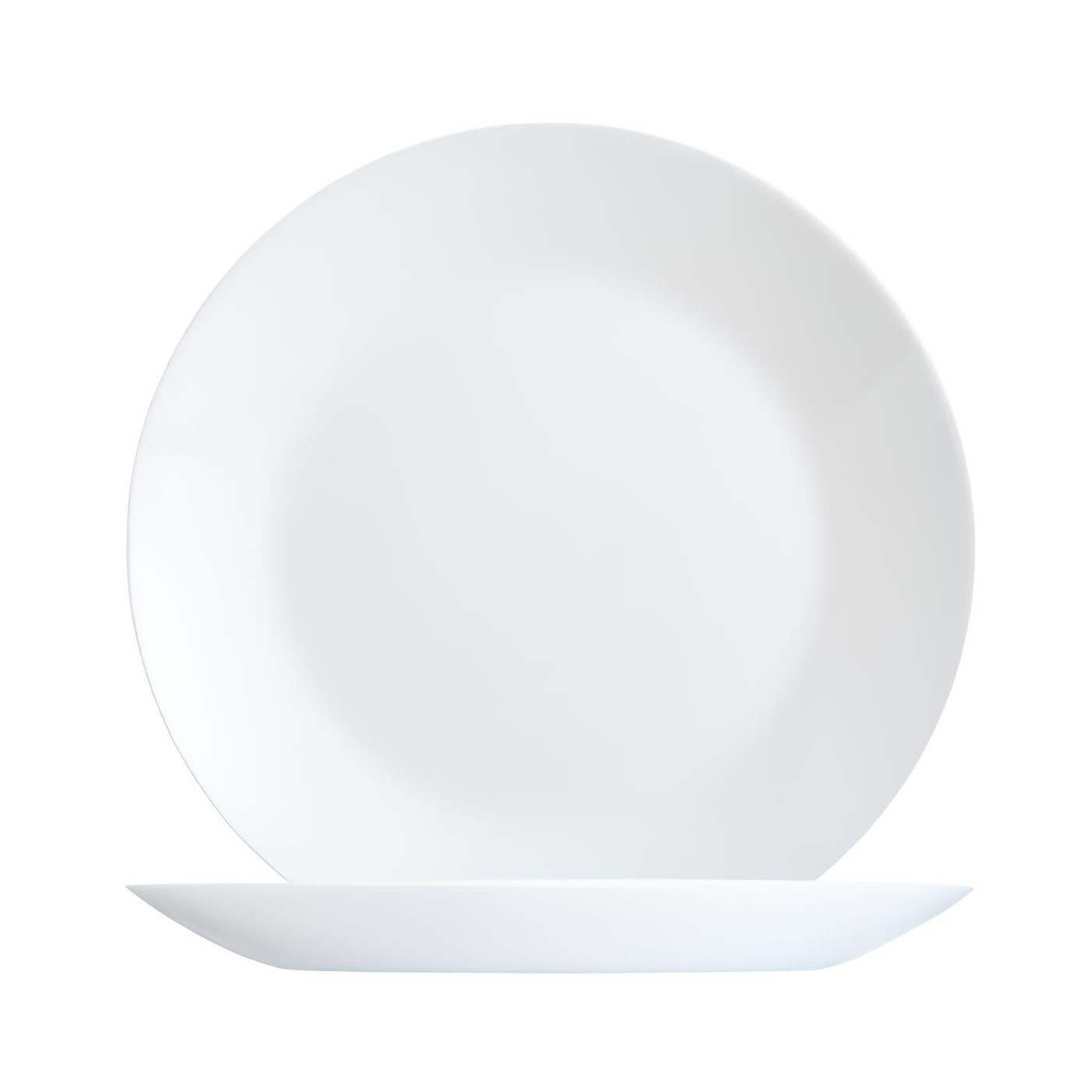 PRATO MESA EMPILHÁVEL VIDRO TEMPERADO 25CM 2,5CM ZÉLIE   