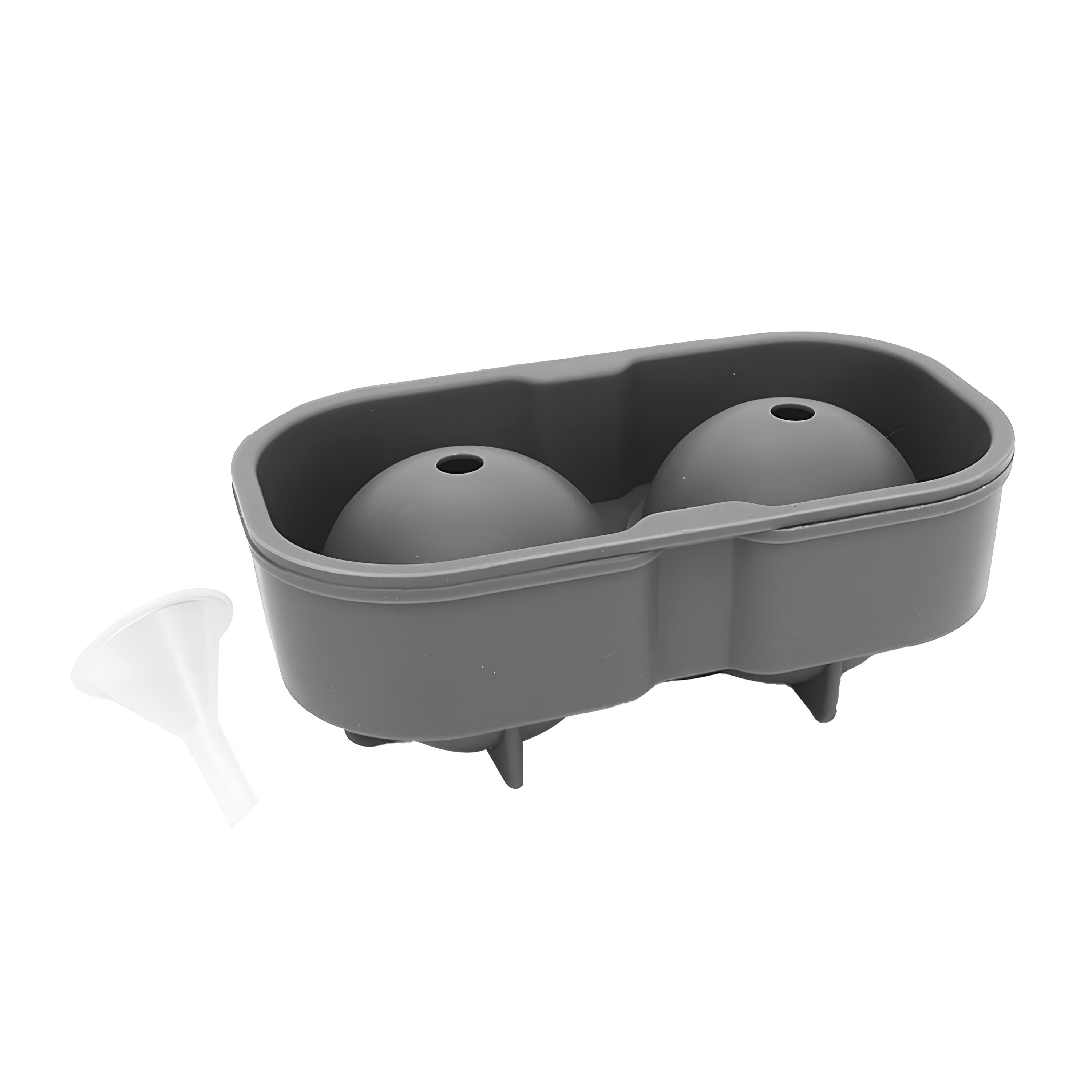 FORMA GELO DRINKS 2 BIG ESFERAS SILICONE 15,5X8,5CM