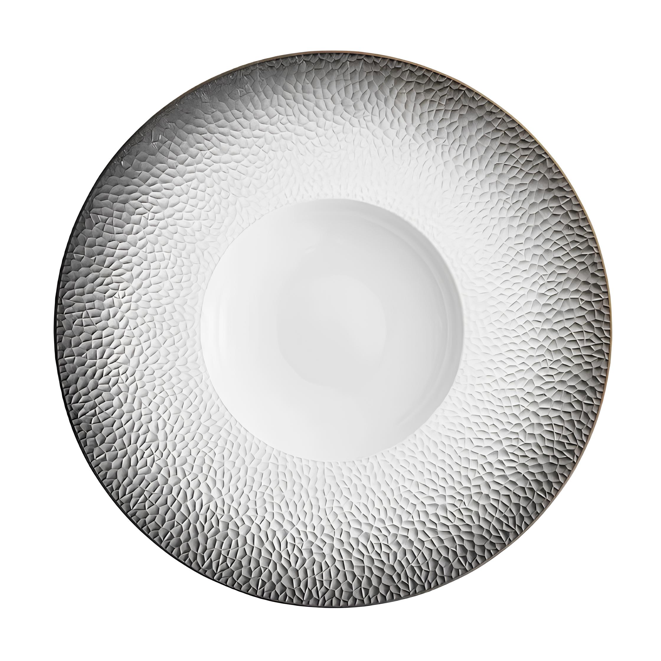 PRATO FUNDO MASSA PORCELANA 30CM BLACK FRAGMENTS    