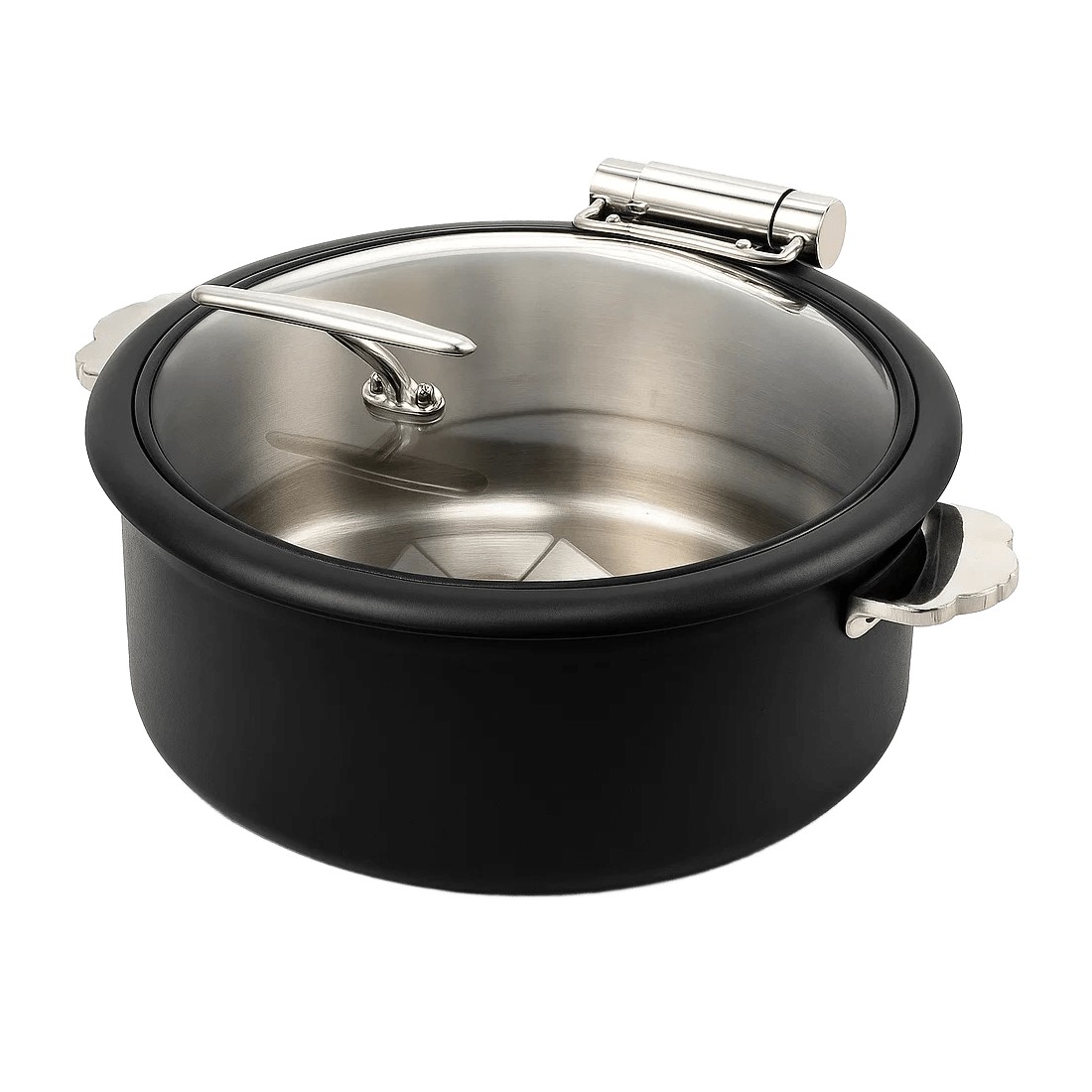 RECHAUD BANHO-MARIA INOX 32CM PRETO      