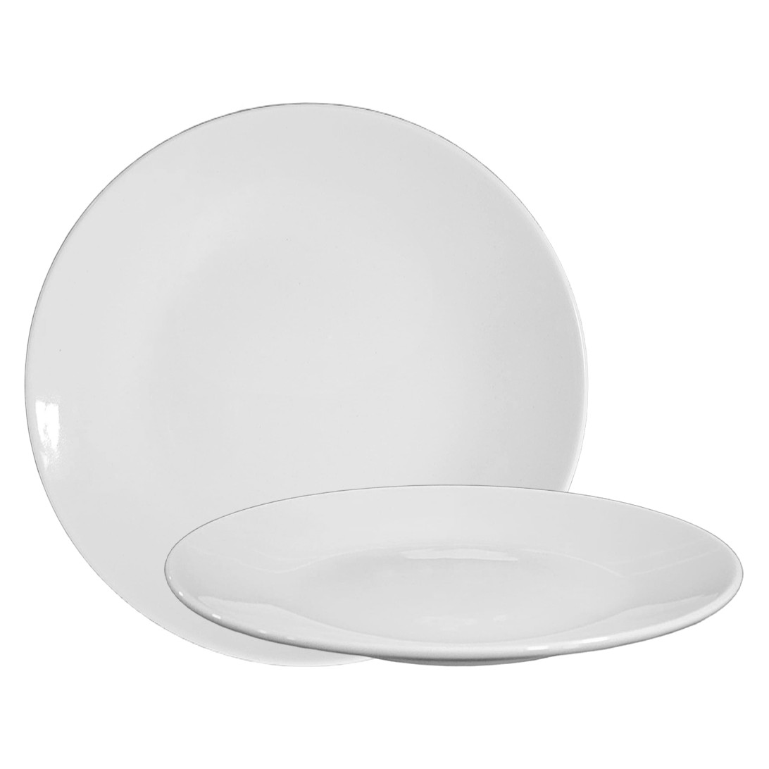 PRATO MESA COUP PORCELANA 28CM PESO CERTO 760G BIANCO  