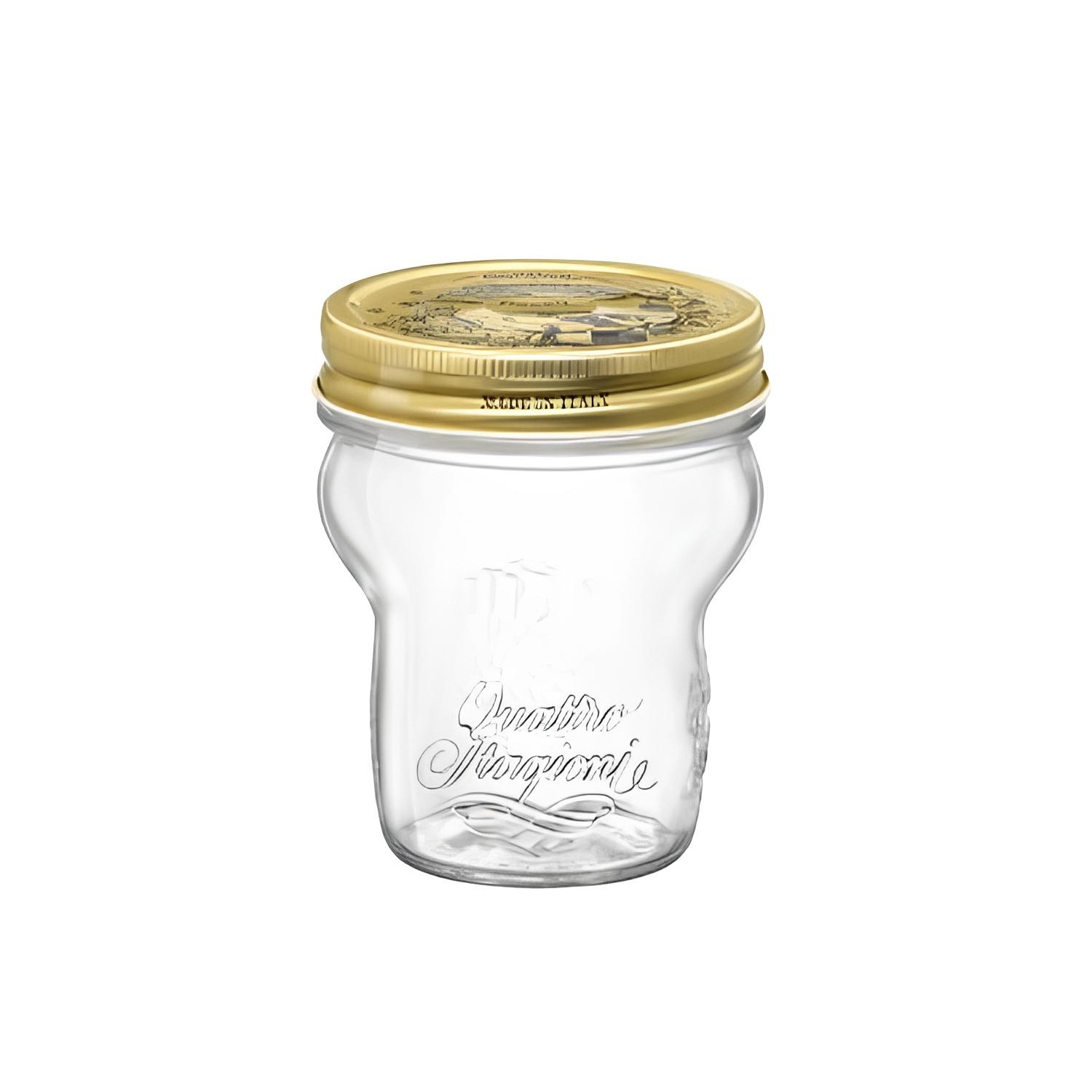 POTE VIDRO TAMPA 380ML 11CM QUATTRO STAGIONI    