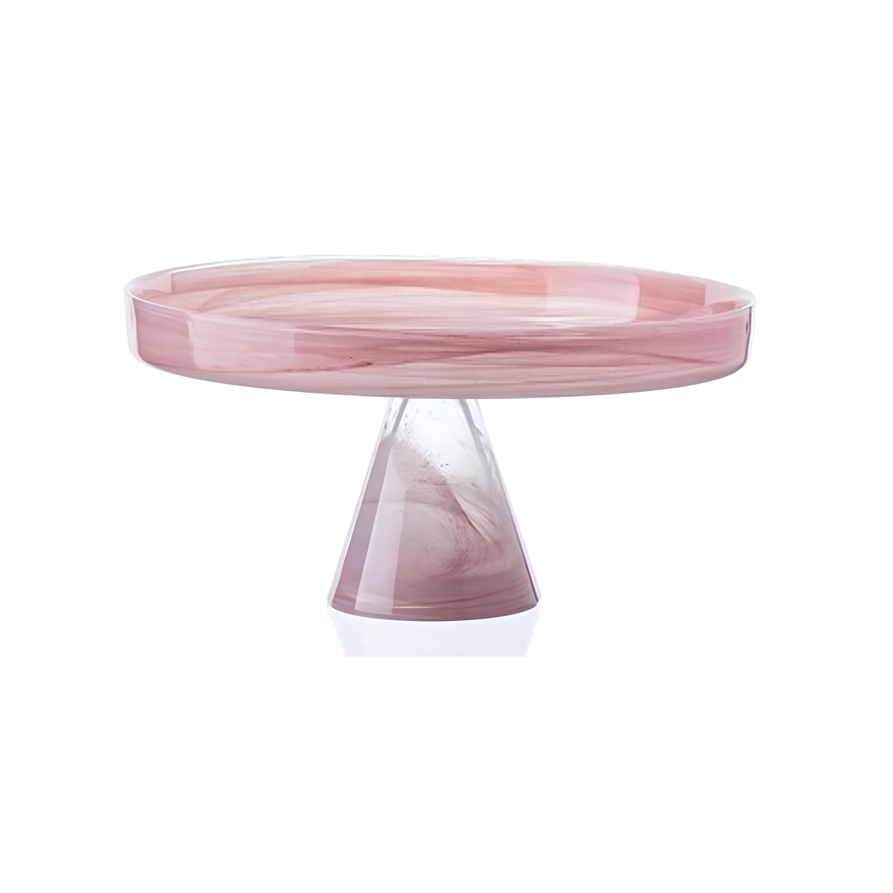 TORTEIRA PÉ VIDRO 21CM ALABASTER ROSA ASOS    