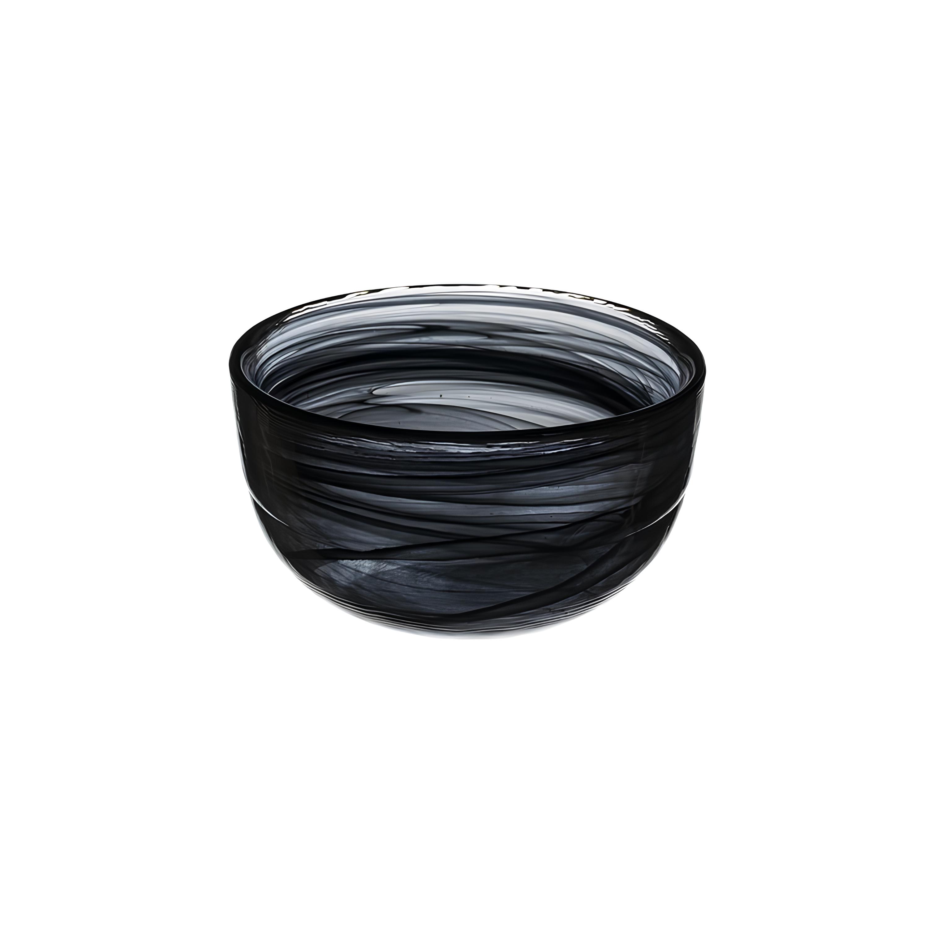 BOWL VIDRO 10,5CM  ALABASTER PRETO TOKYO    