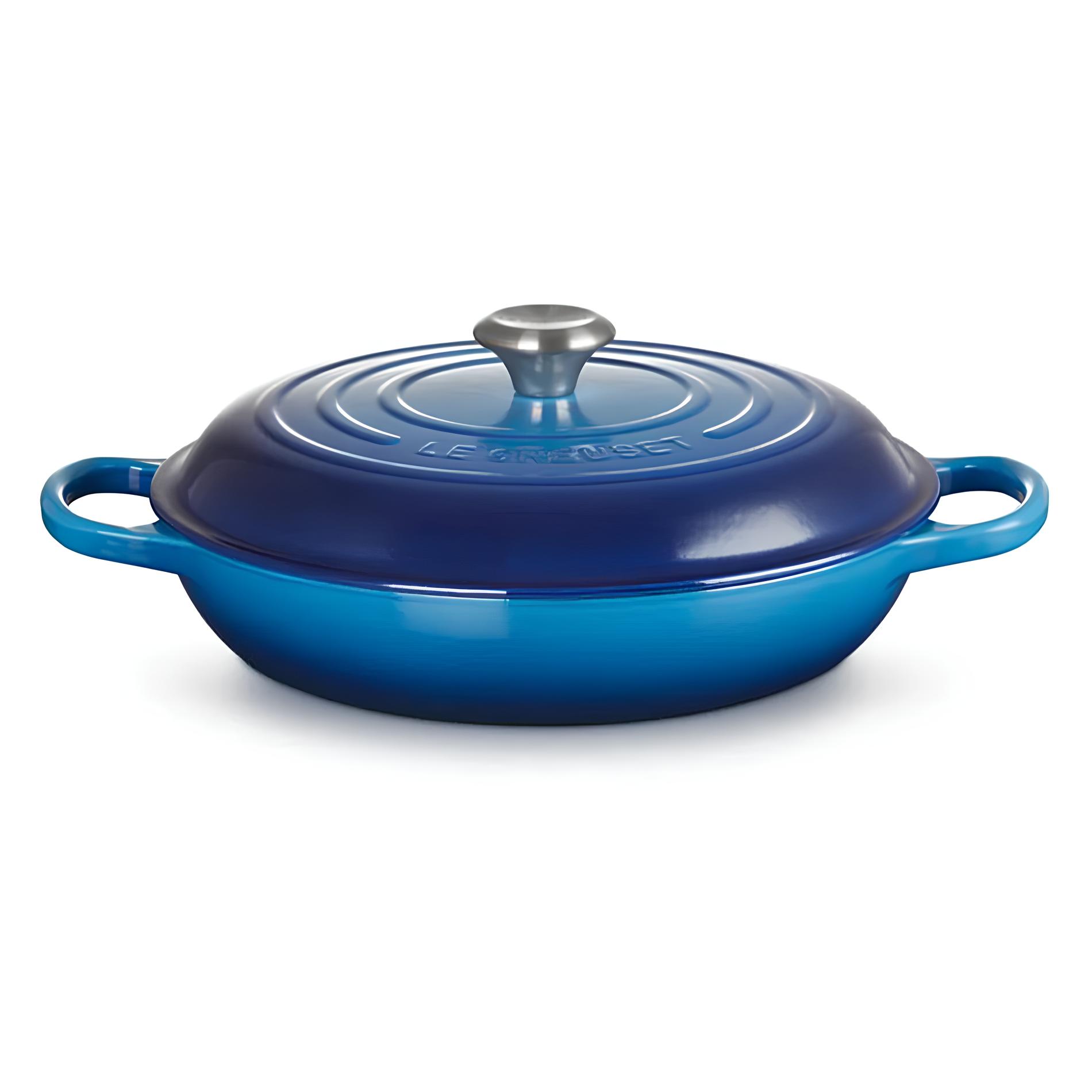 CAÇAROLA BUFFET FERRO FUNDIDO ESMALTADA 3,5L 30CM AZURE BLUE SIGNATURE 