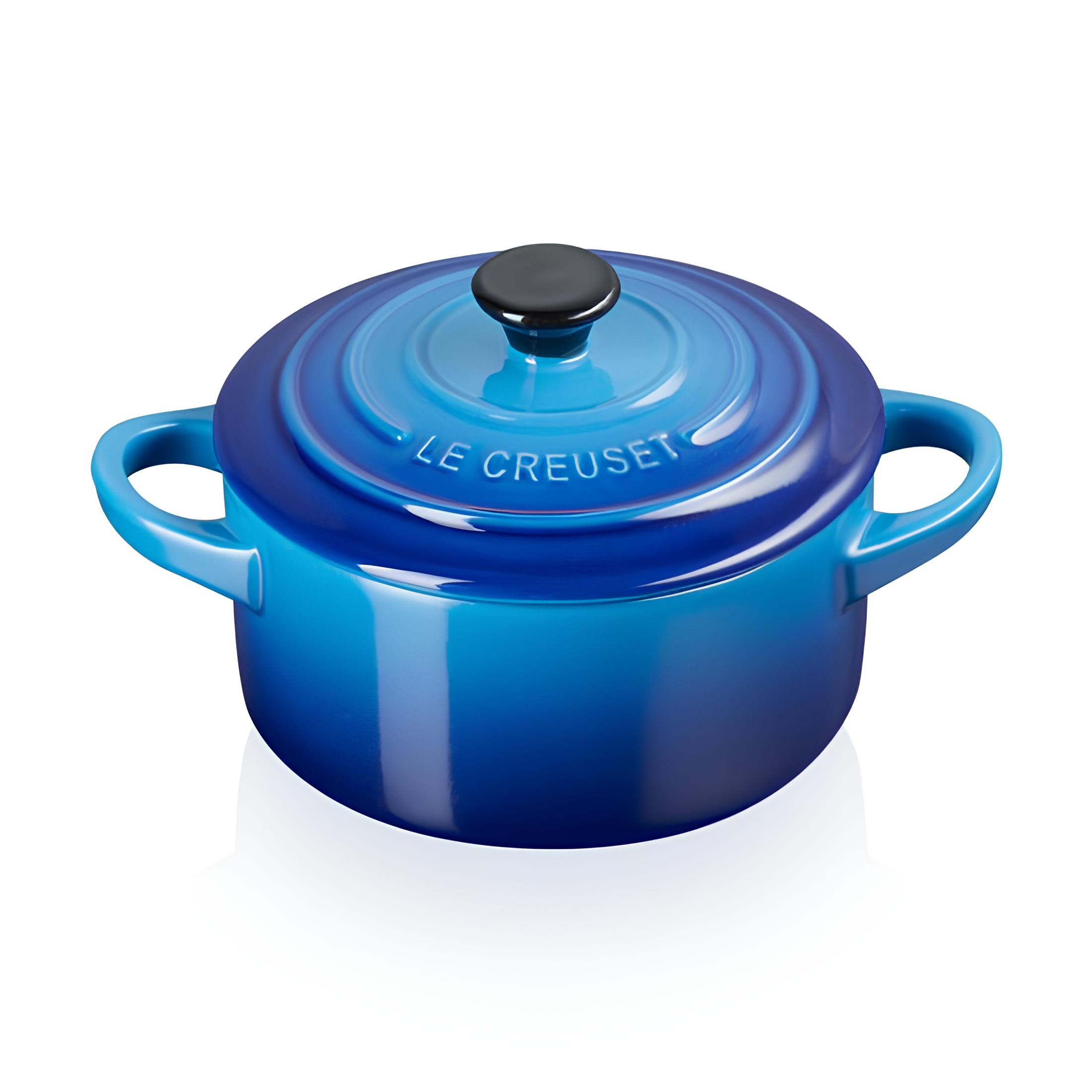 MINI COCOTTE STONEWARE PEGADOR PRETO 250ML 10CM AZURE BLUE  