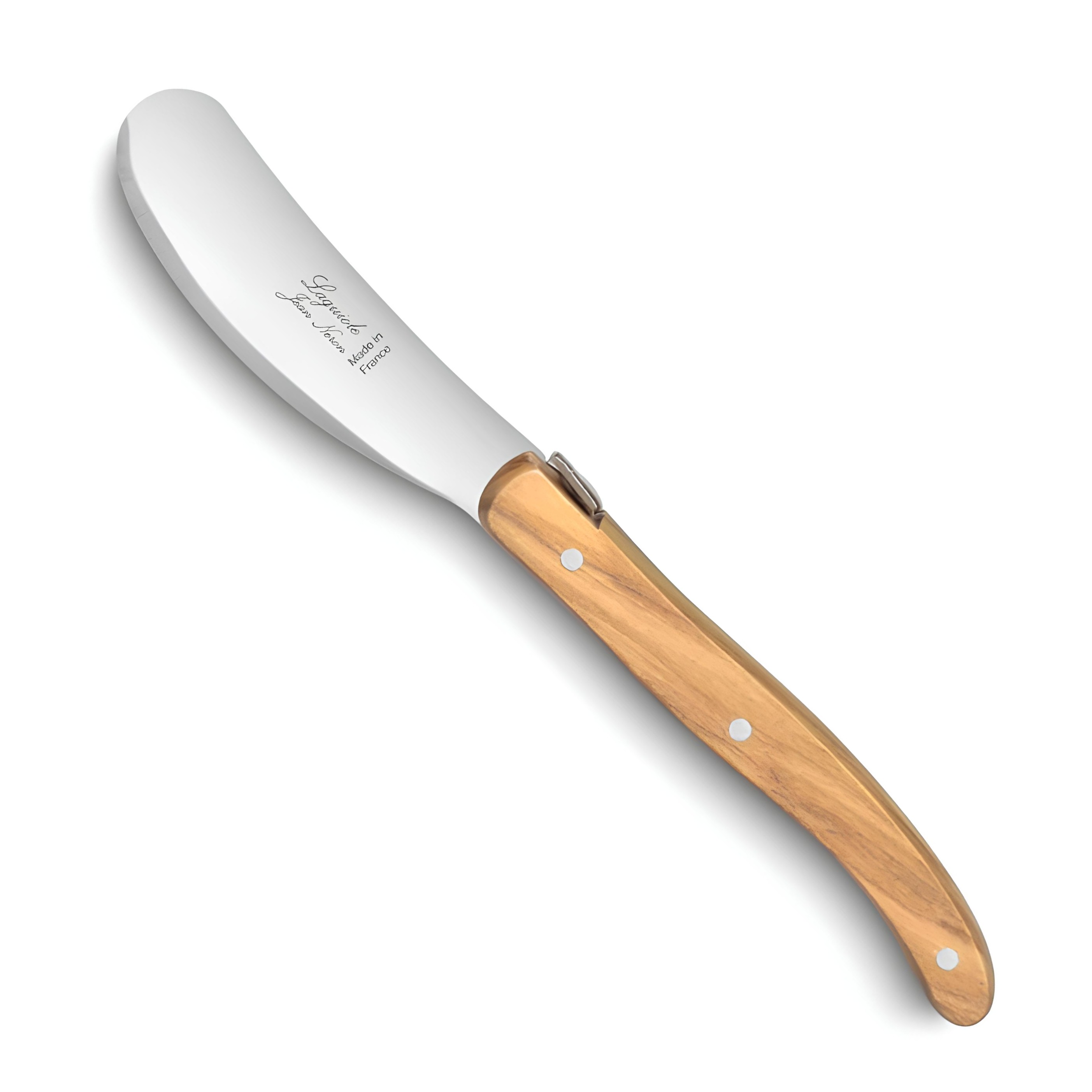 FACA MANTEIGA INOX CABO MADEIRA 15,5CM LAGUIOLE OLIVE   