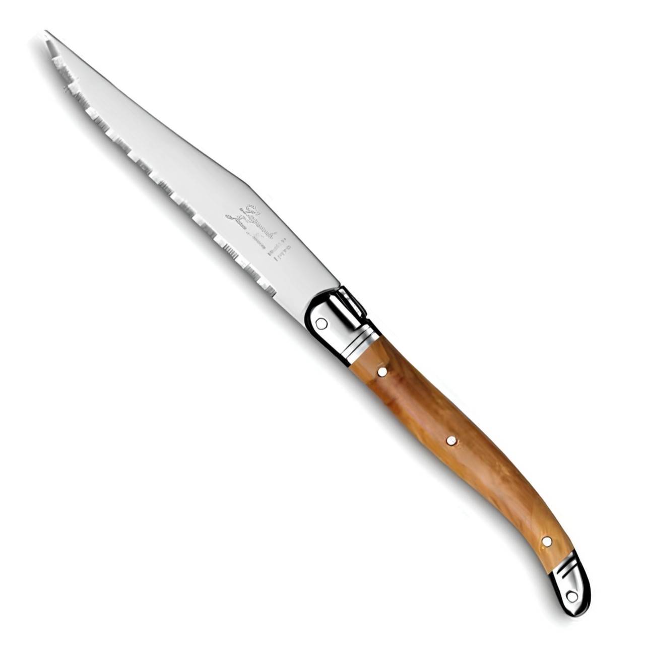 FACA STEAK INOX CABO ABS ECONÔMICO 23,5CM LAGUIOLE OLIVE  