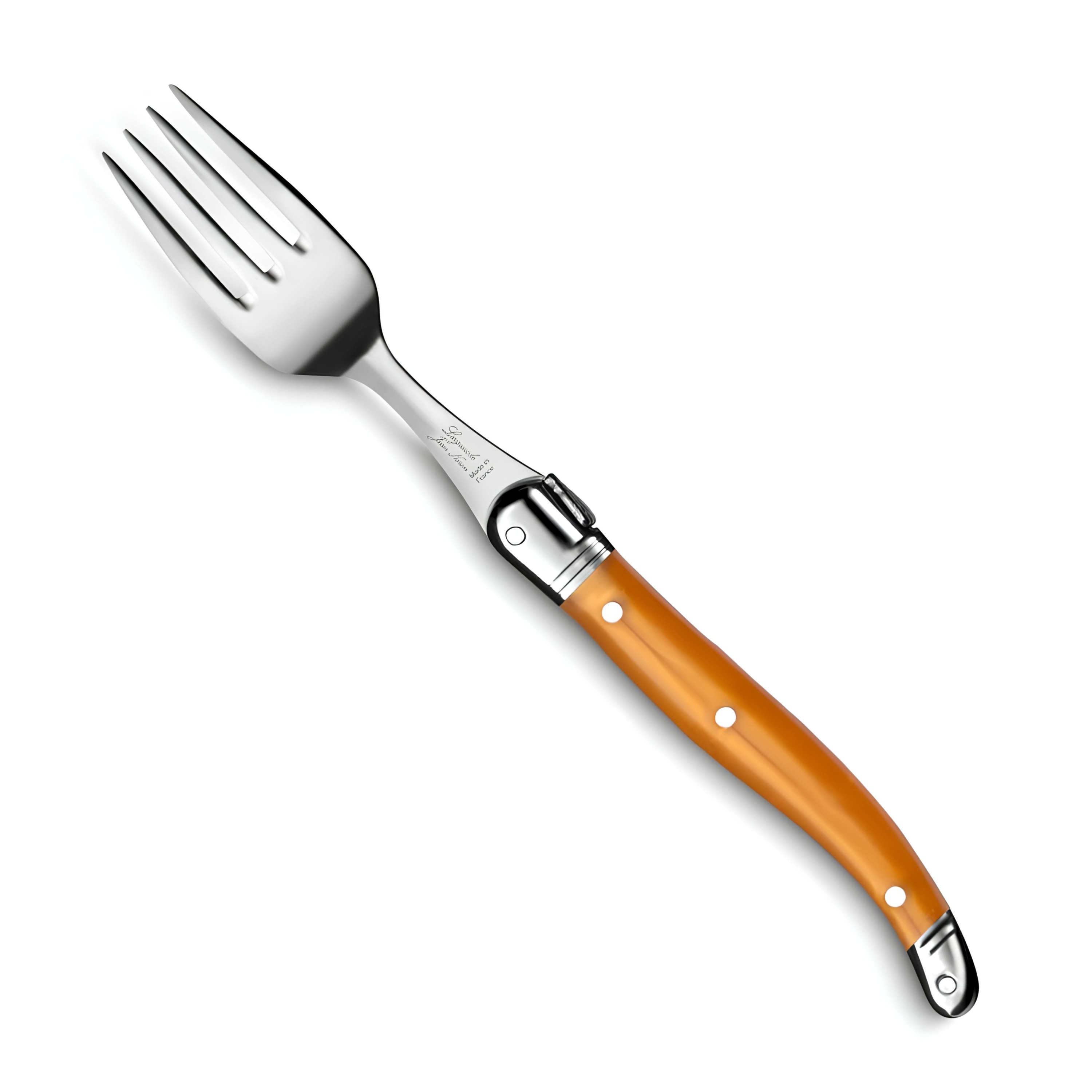 GARFO STEAK INOX CABO ABS ECONÔMICO 21,5CM LAGUIOLE OLIVE  