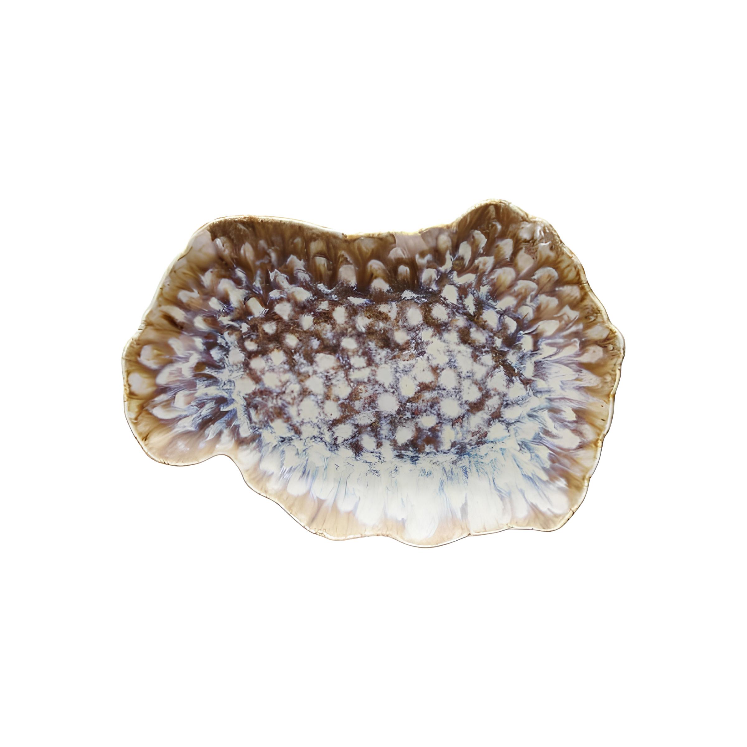 TRAVESSA OVAL IRREGULAR PORCELANA 30X20CM  REEF MARINE   
